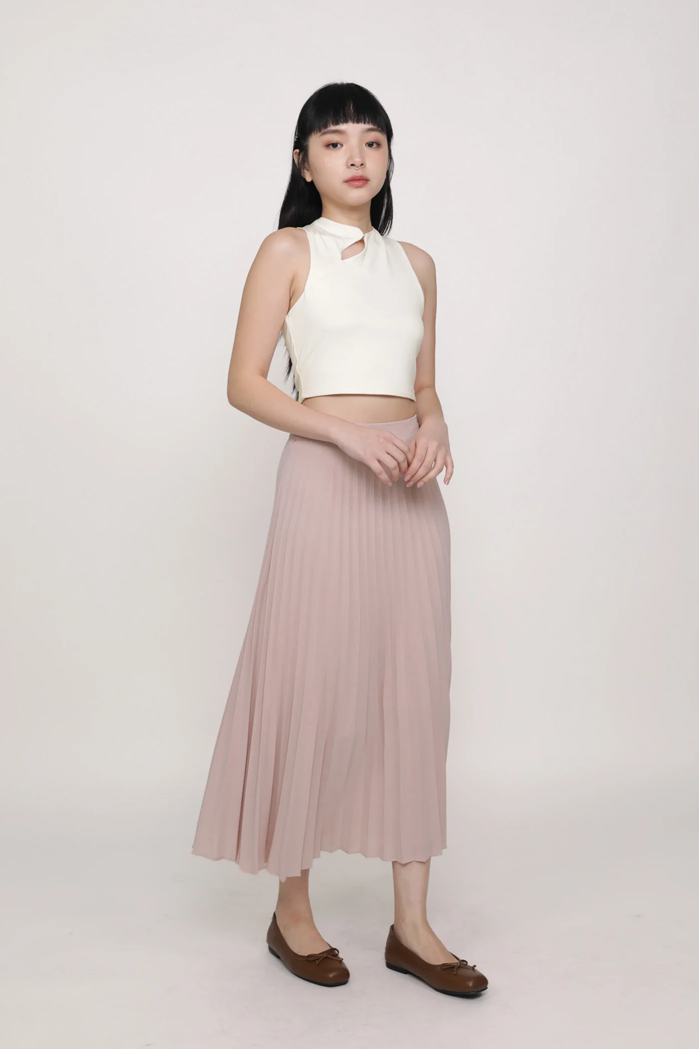 Catherine Pleated Maxi Skirt - Image 8