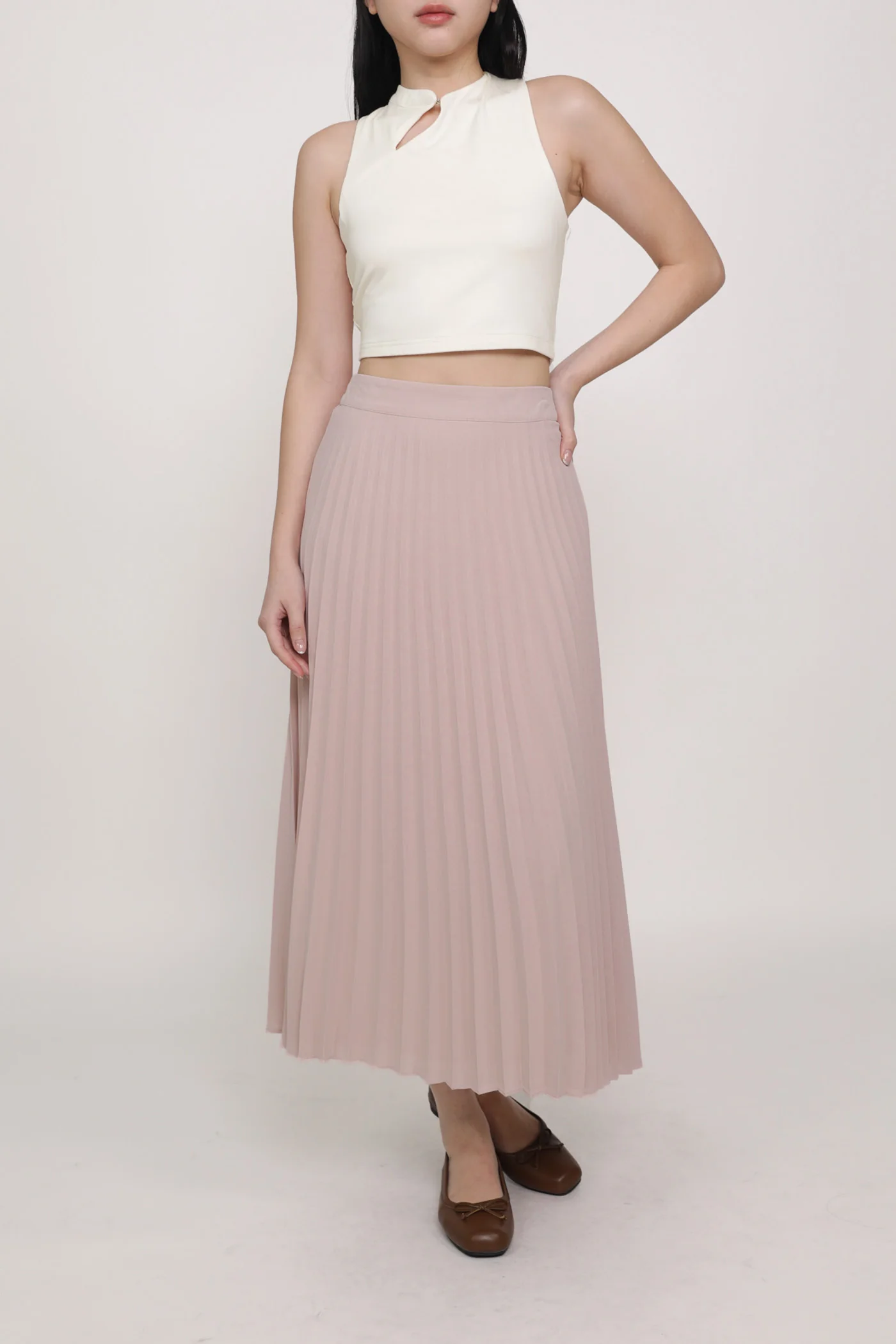 Catherine Pleated Maxi Skirt - Image 9