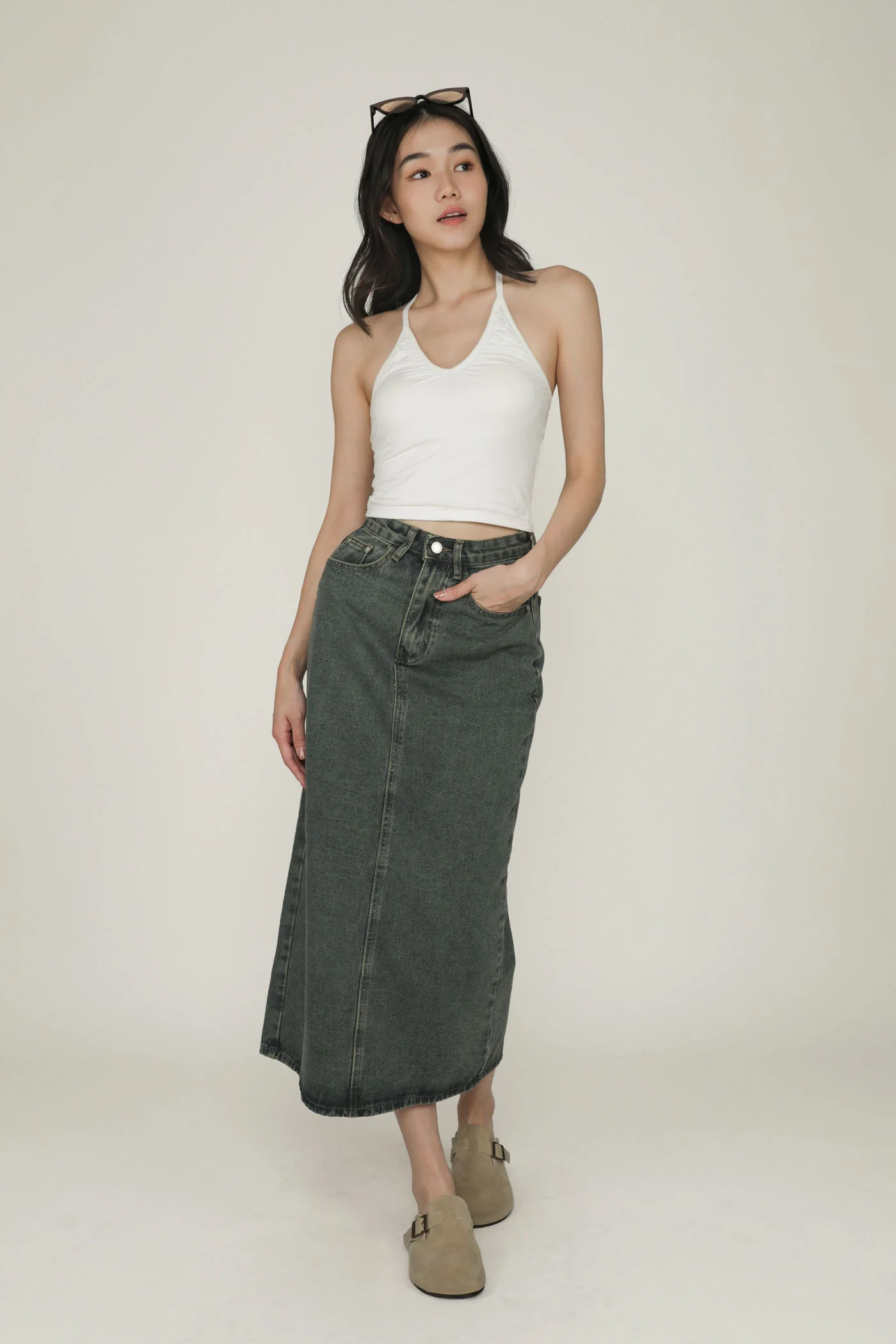 Celestine Ruched Halter Padded Top - Image 13