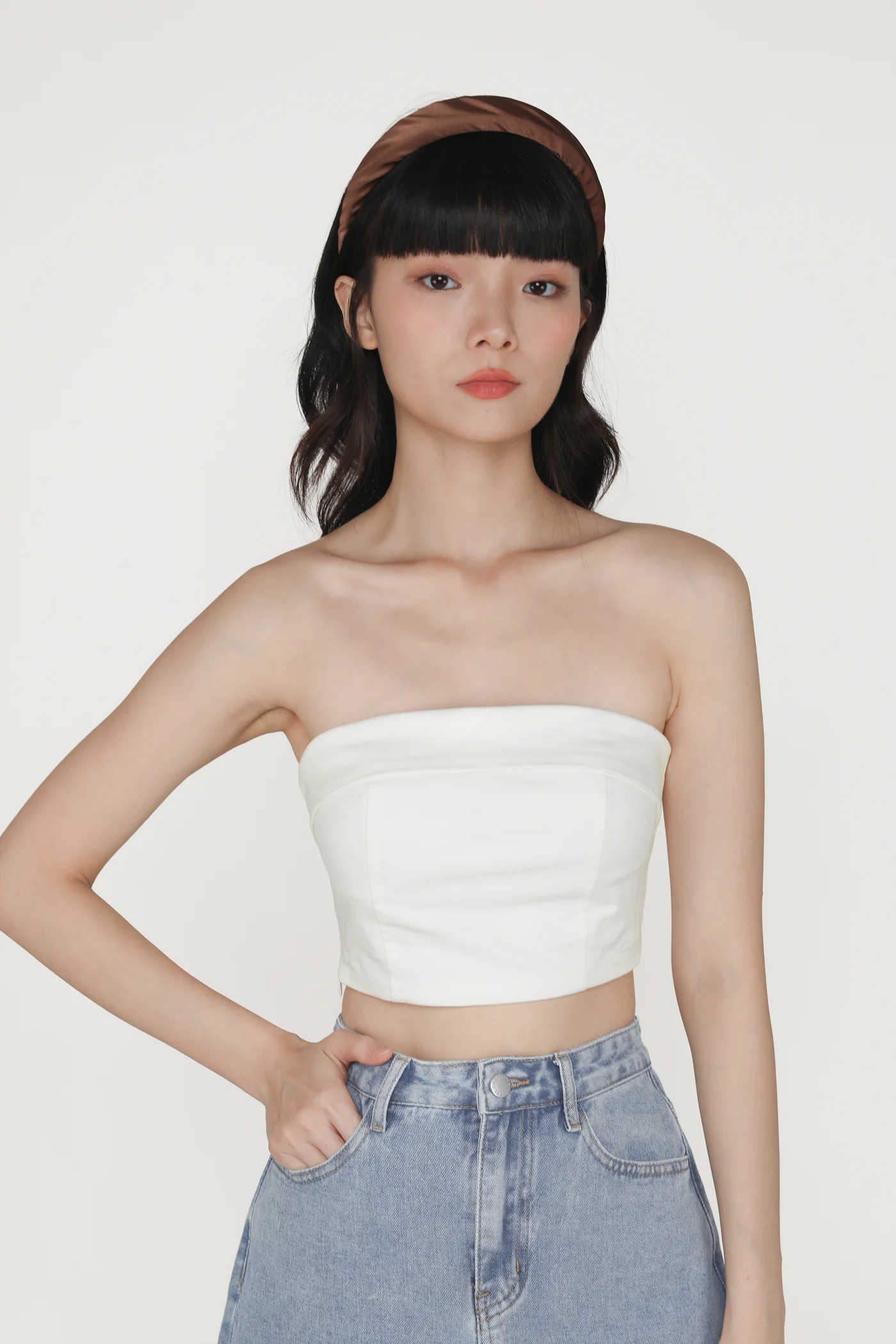 Charisse Tube Panelled Padded Top - Image 12