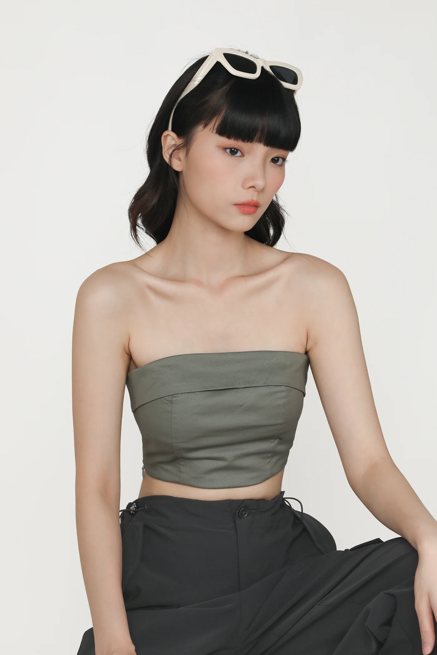 Charisse Tube Panelled Padded Top - Image 15