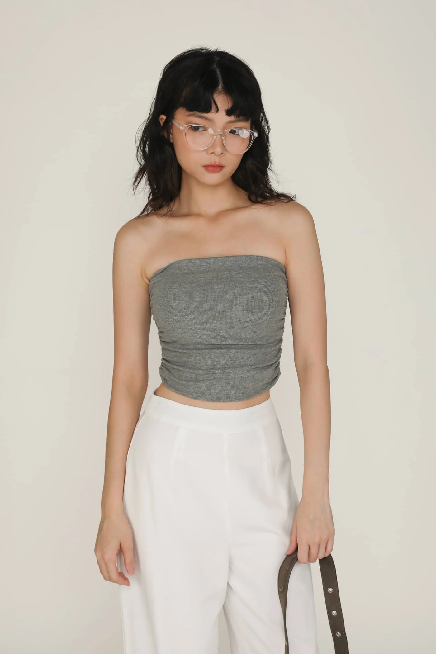 Chelle Ruched Tube Padded Top - Image 15
