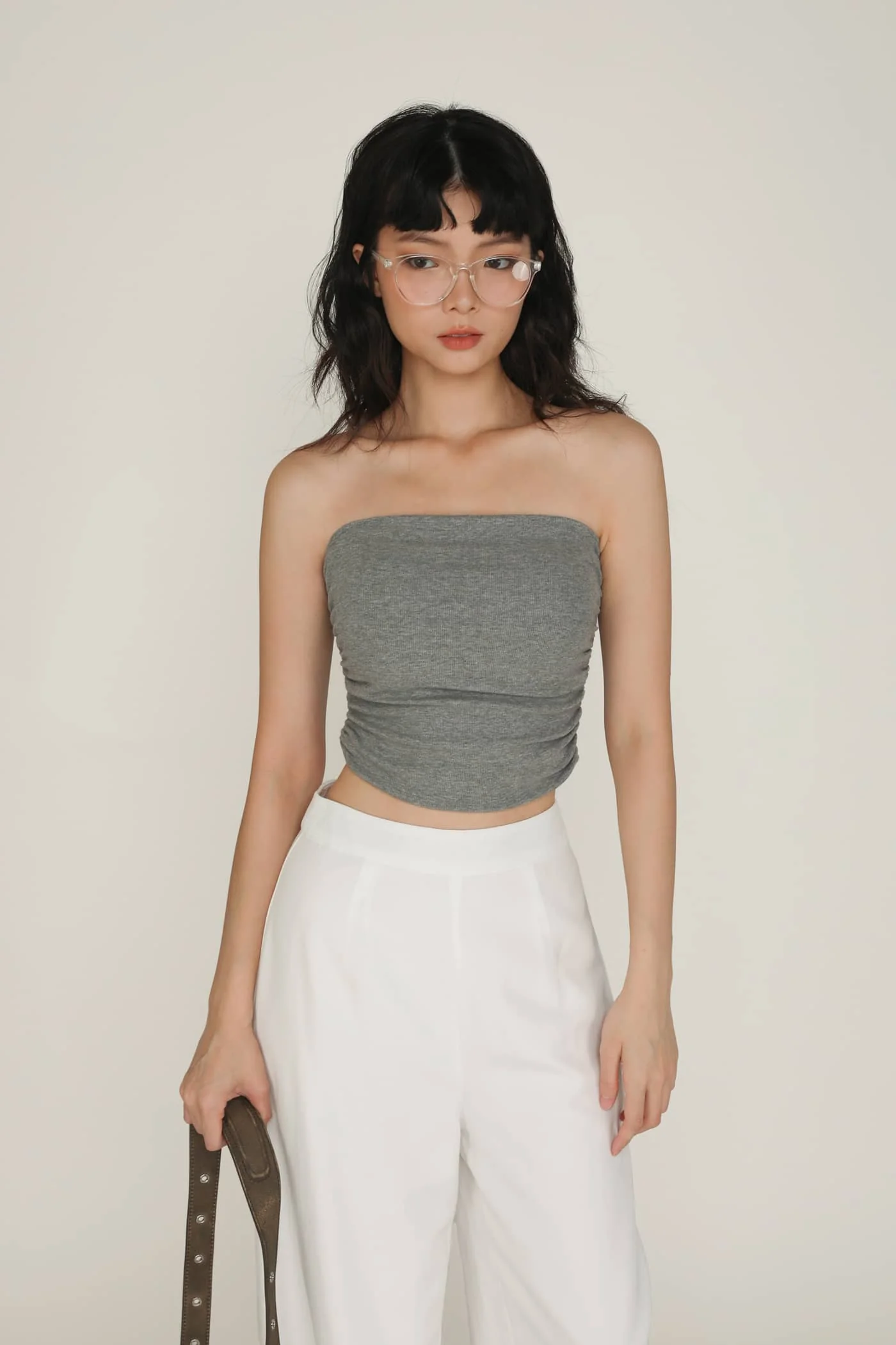 Chelle Ruched Tube Padded Top - Image 17