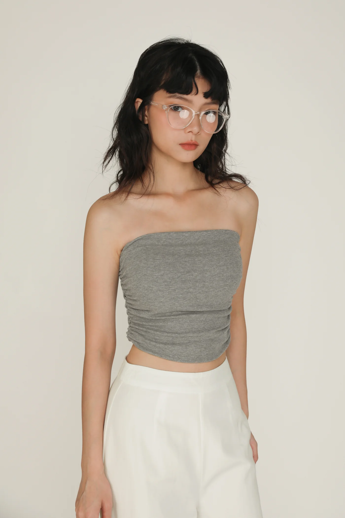 Chelle Ruched Tube Padded Top - Image 19