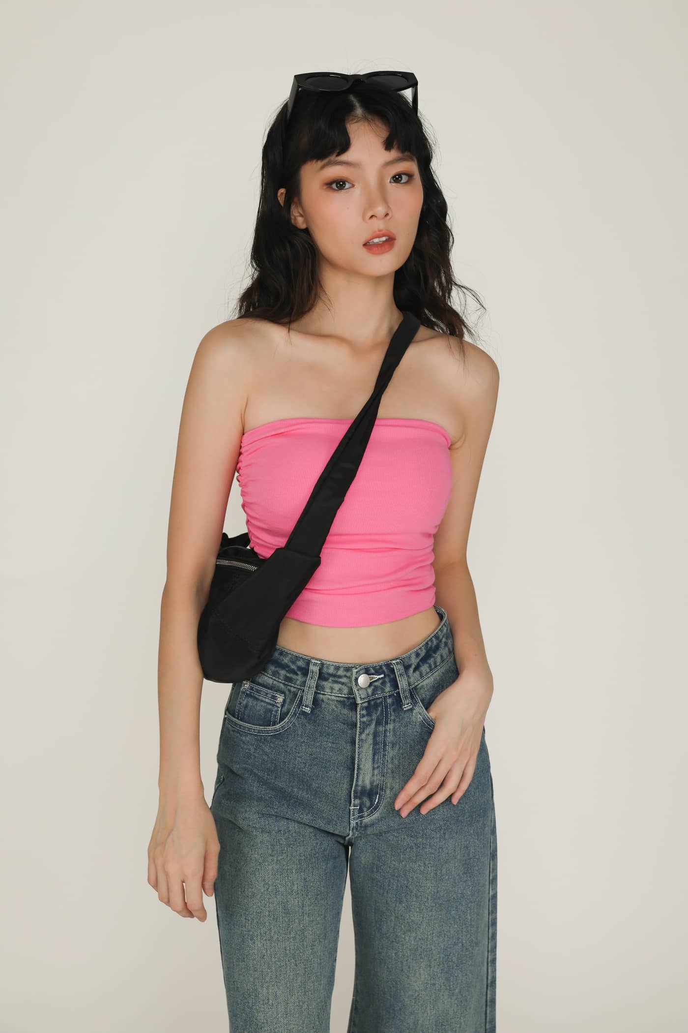 Chelle Ruched Tube Padded Top - Image 22