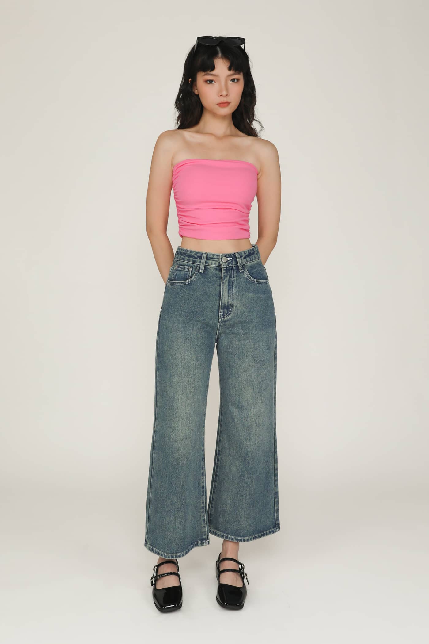 Chelle Ruched Tube Padded Top - Image 27