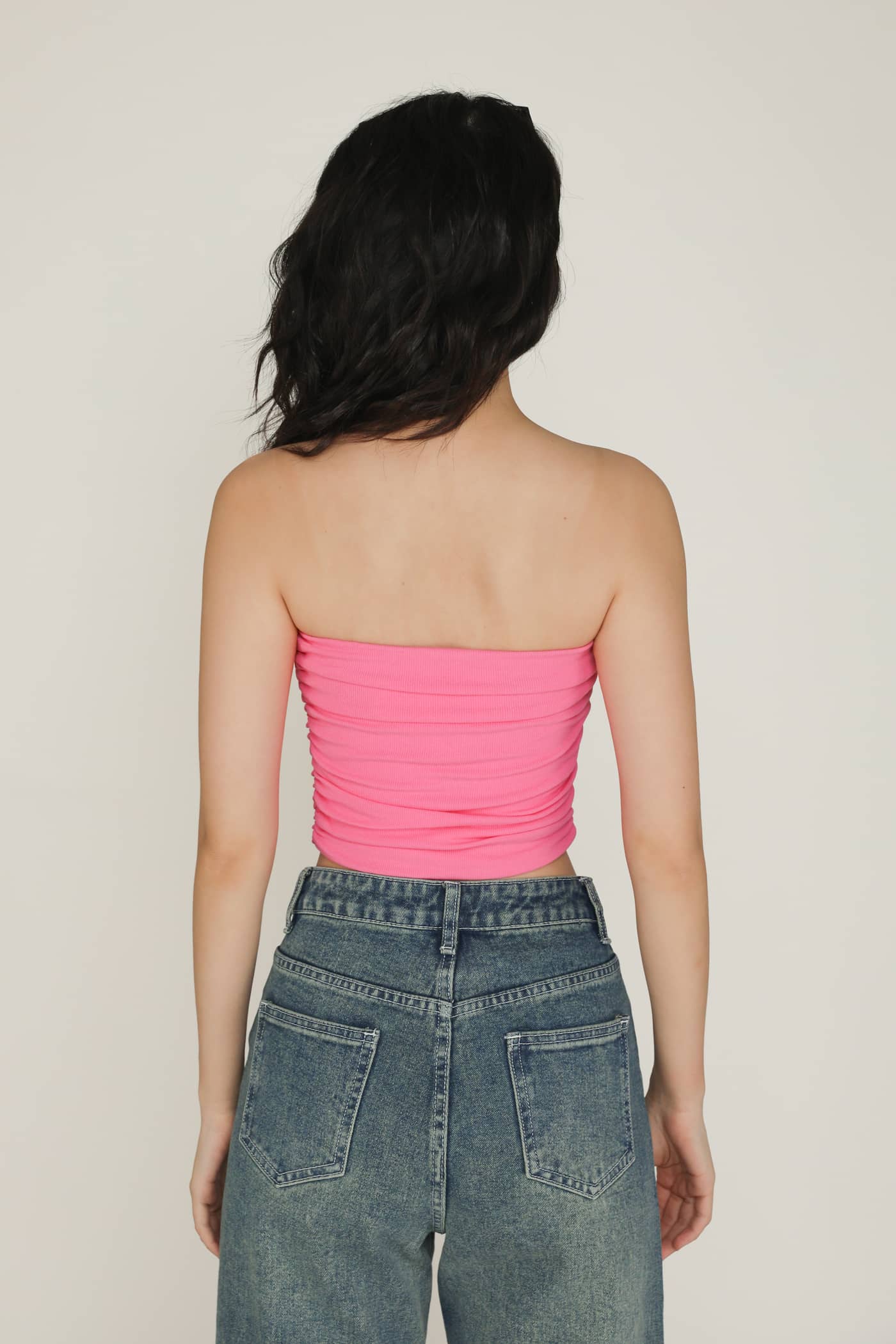 Chelle Ruched Tube Padded Top - Image 28