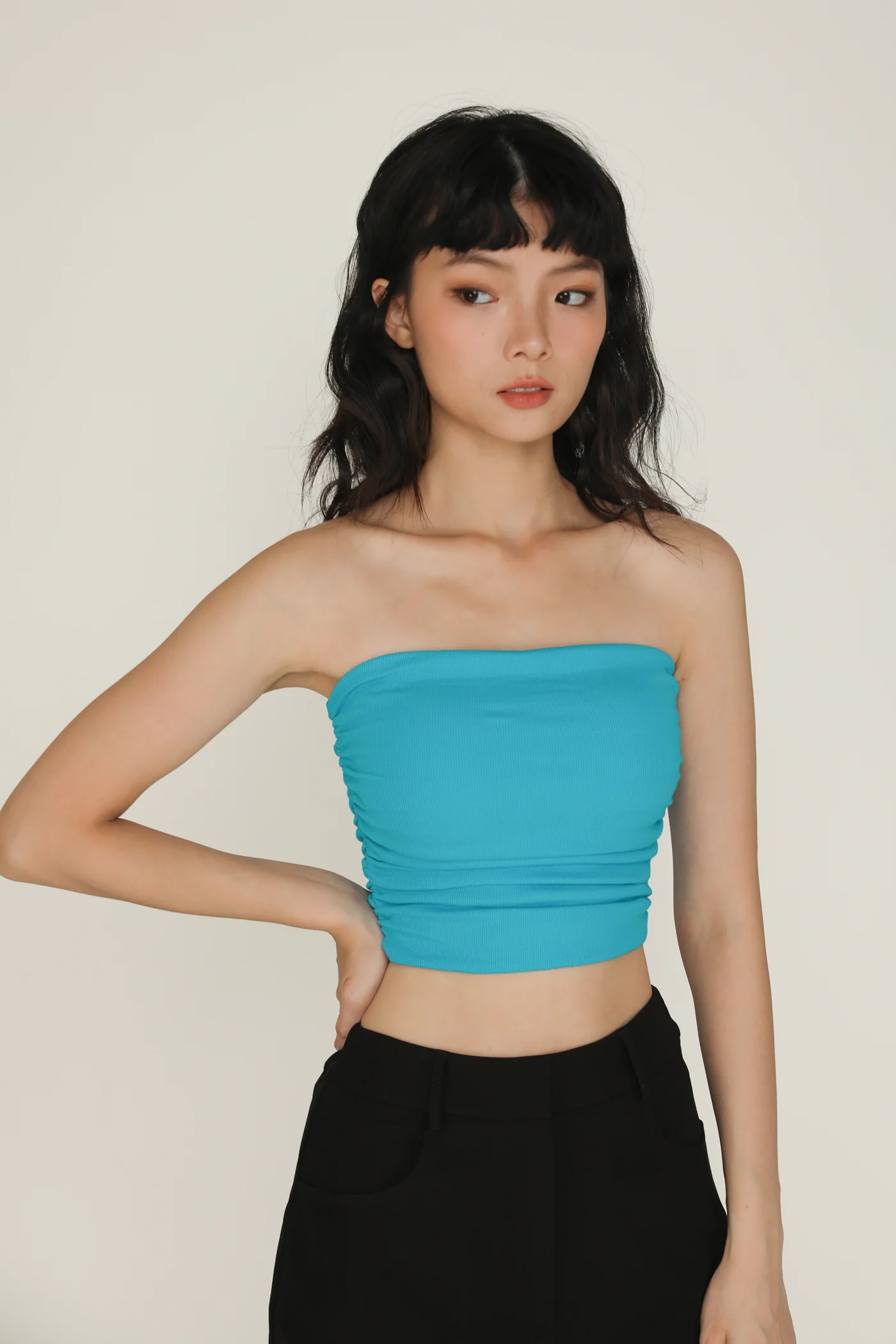 Chelle Ruched Tube Padded Top - Image 33