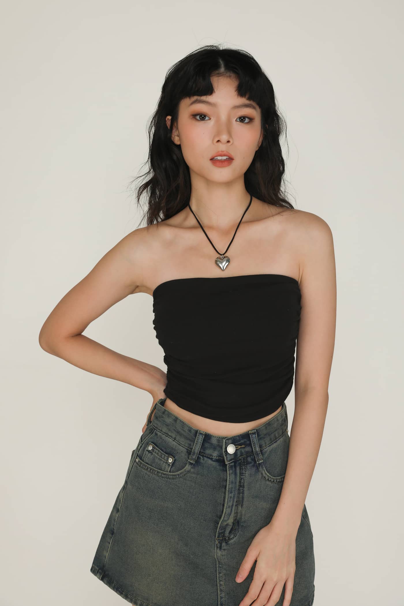 Chelle Ruched Tube Padded Top - Image 5