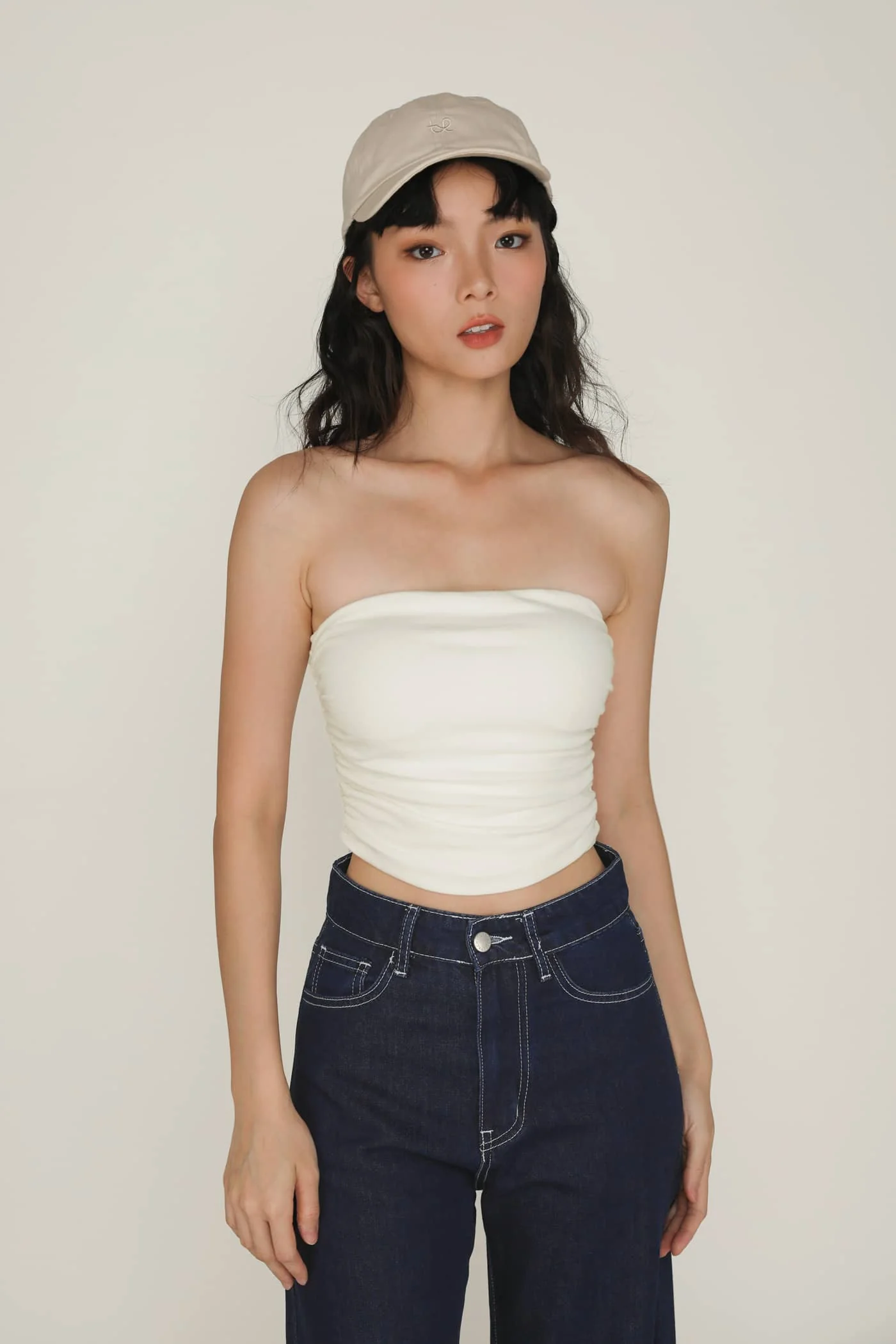Chelle Ruched Tube Padded Top - Image 8