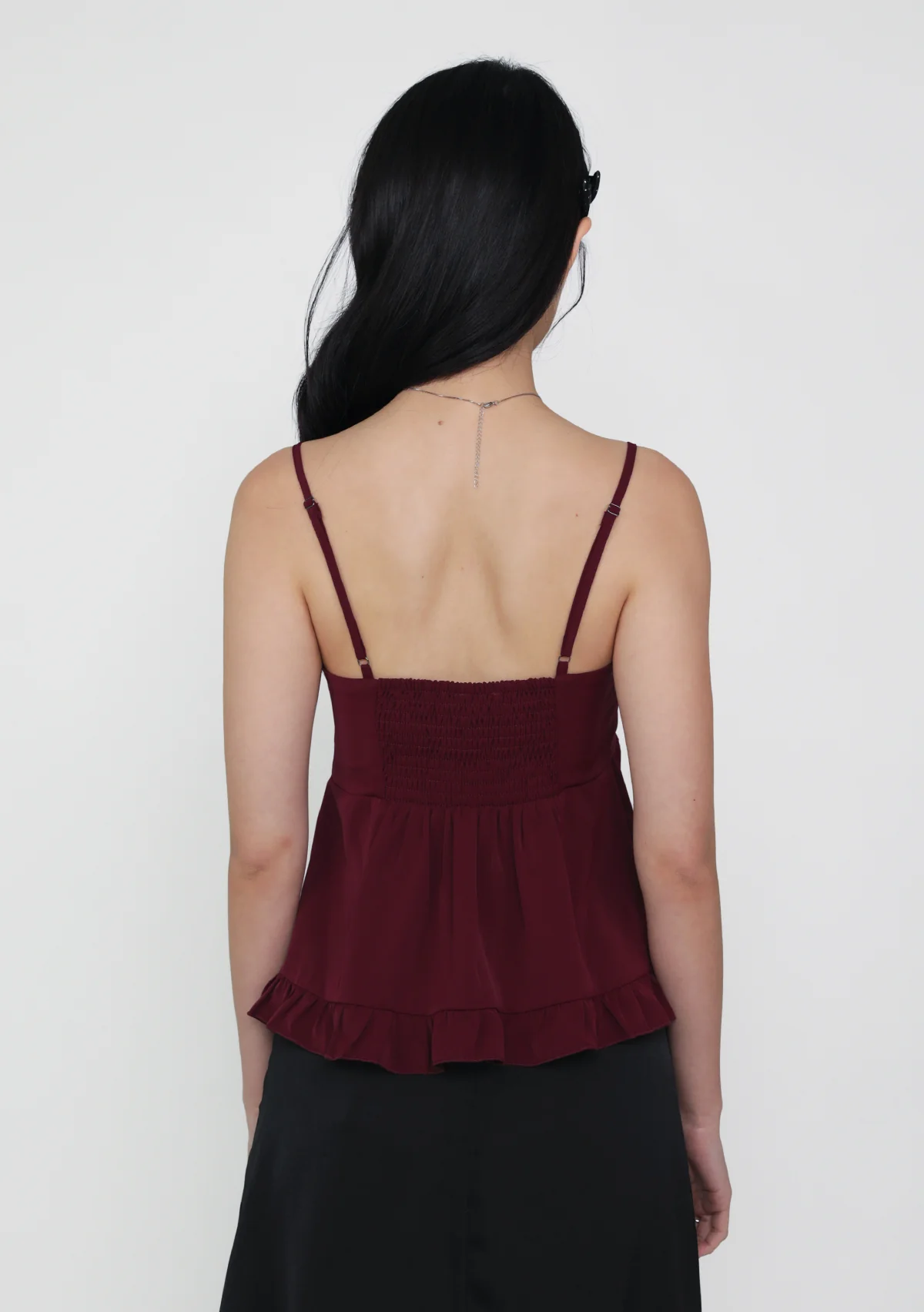 Cherise Ruched Tie Front Padded Top - Image 10