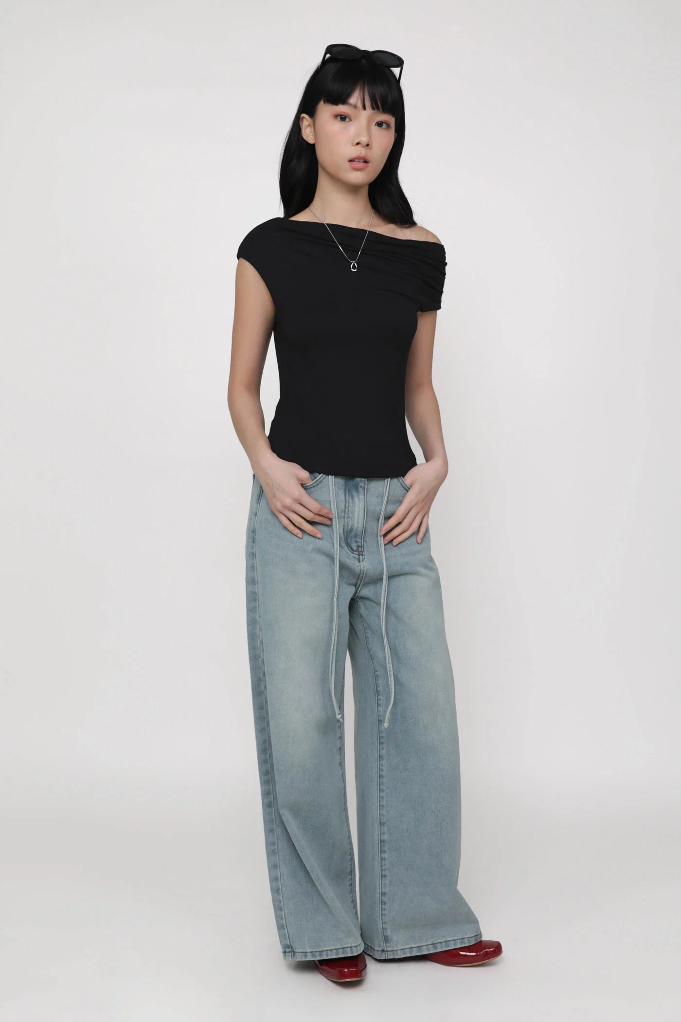 Clara Ruched Off Shoulder Top - Image 16