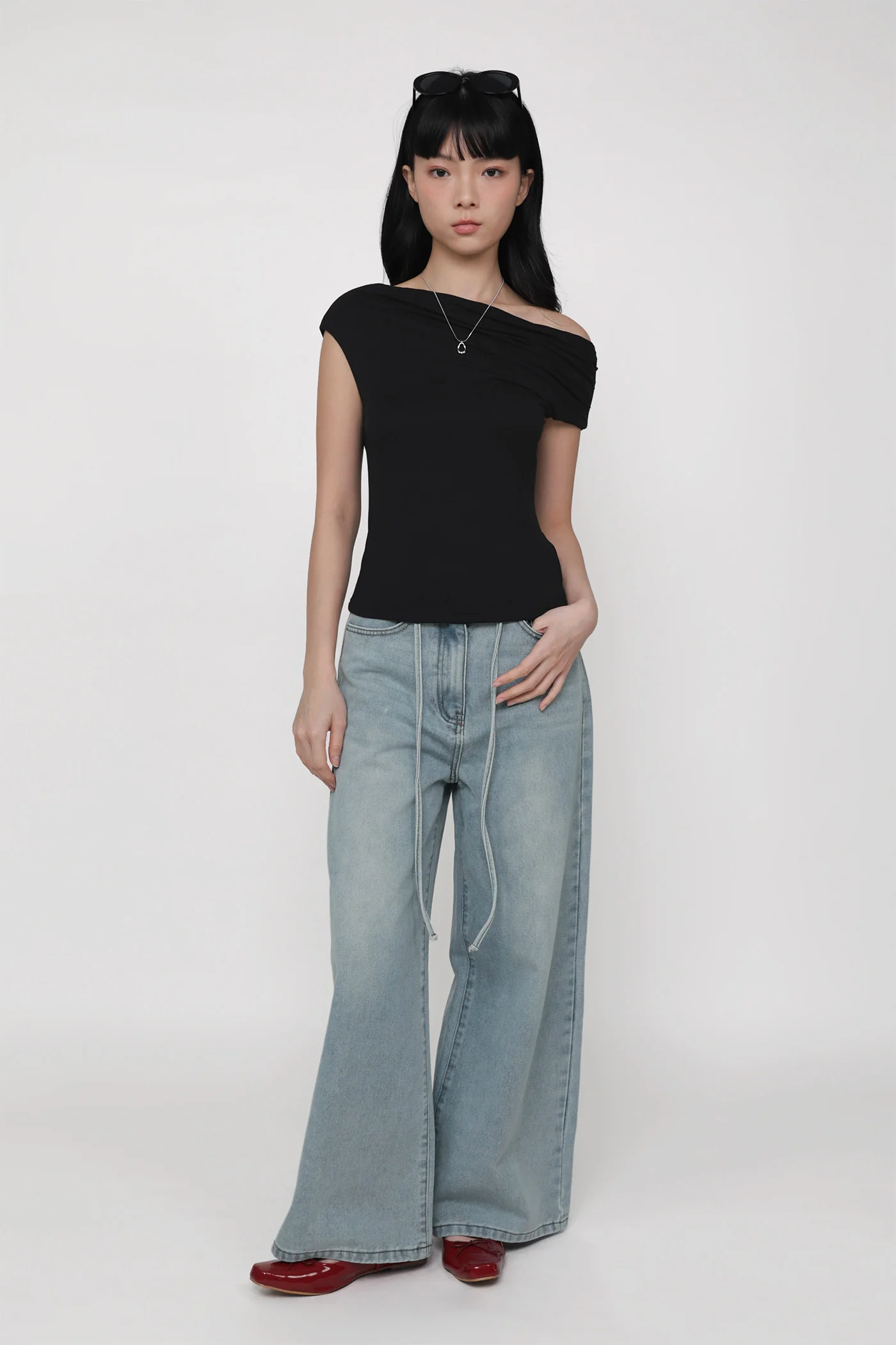Clara Ruched Off Shoulder Top - Image 4
