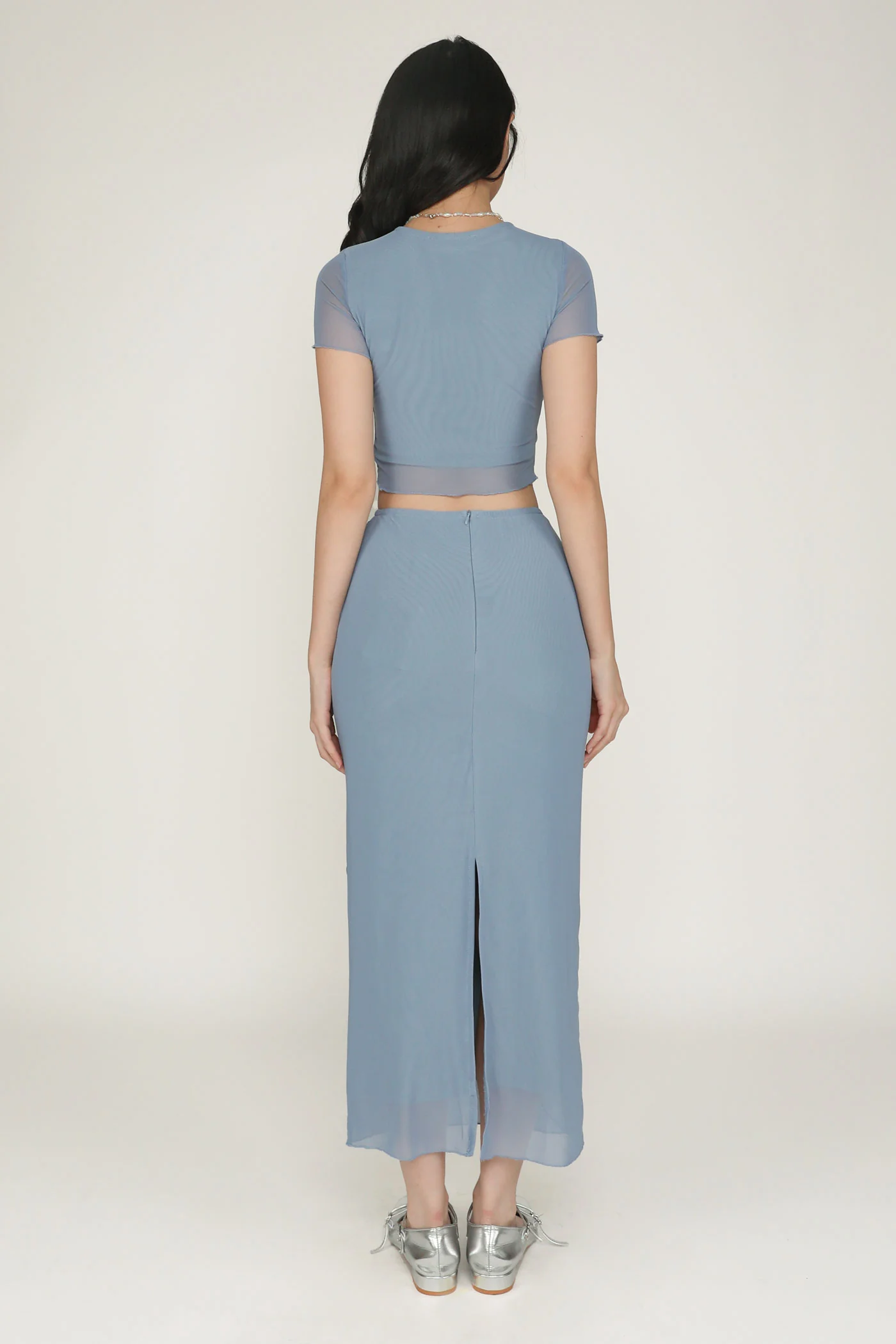 Clarice Mesh Midi Skirt - Image 10