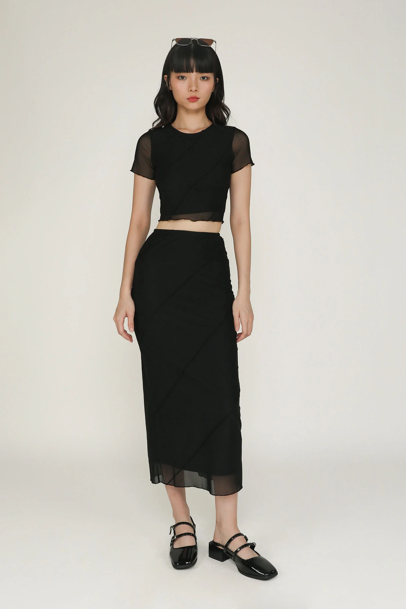 Clarice Mesh Midi Skirt - Image 3