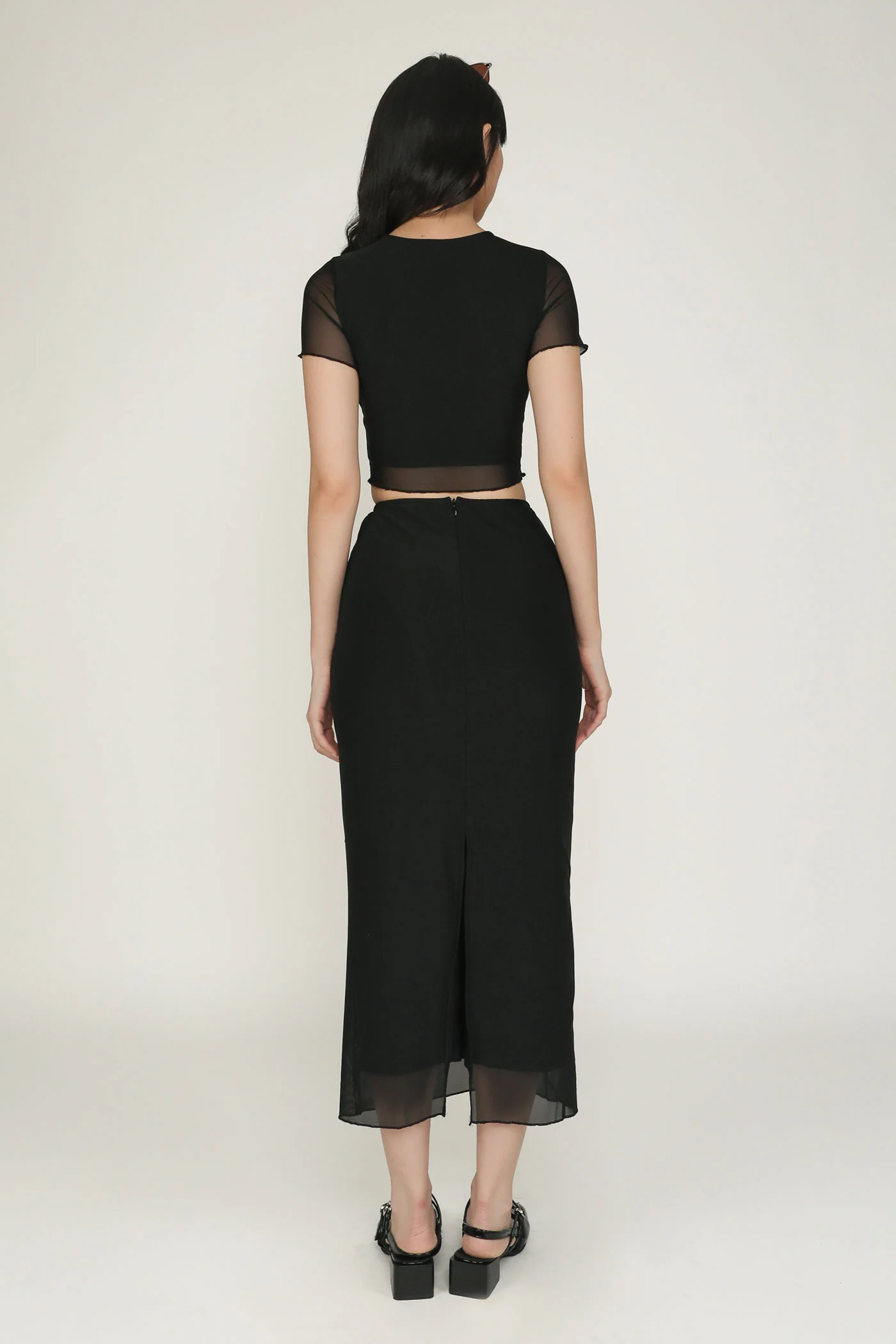 Clarice Mesh Midi Skirt - Image 5