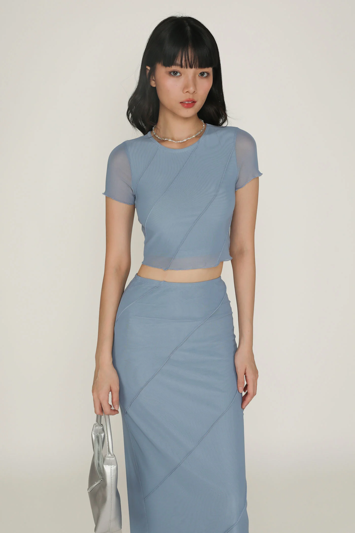 Clarice Mesh Midi Skirt - Image 7