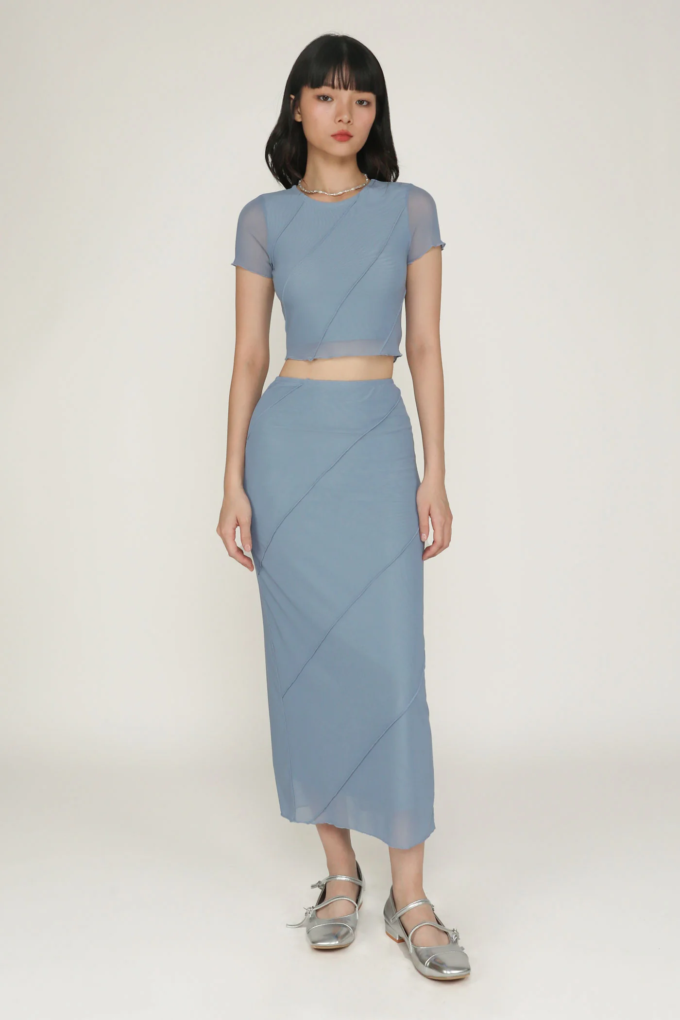 Clarice Mesh Midi Skirt - Image 8