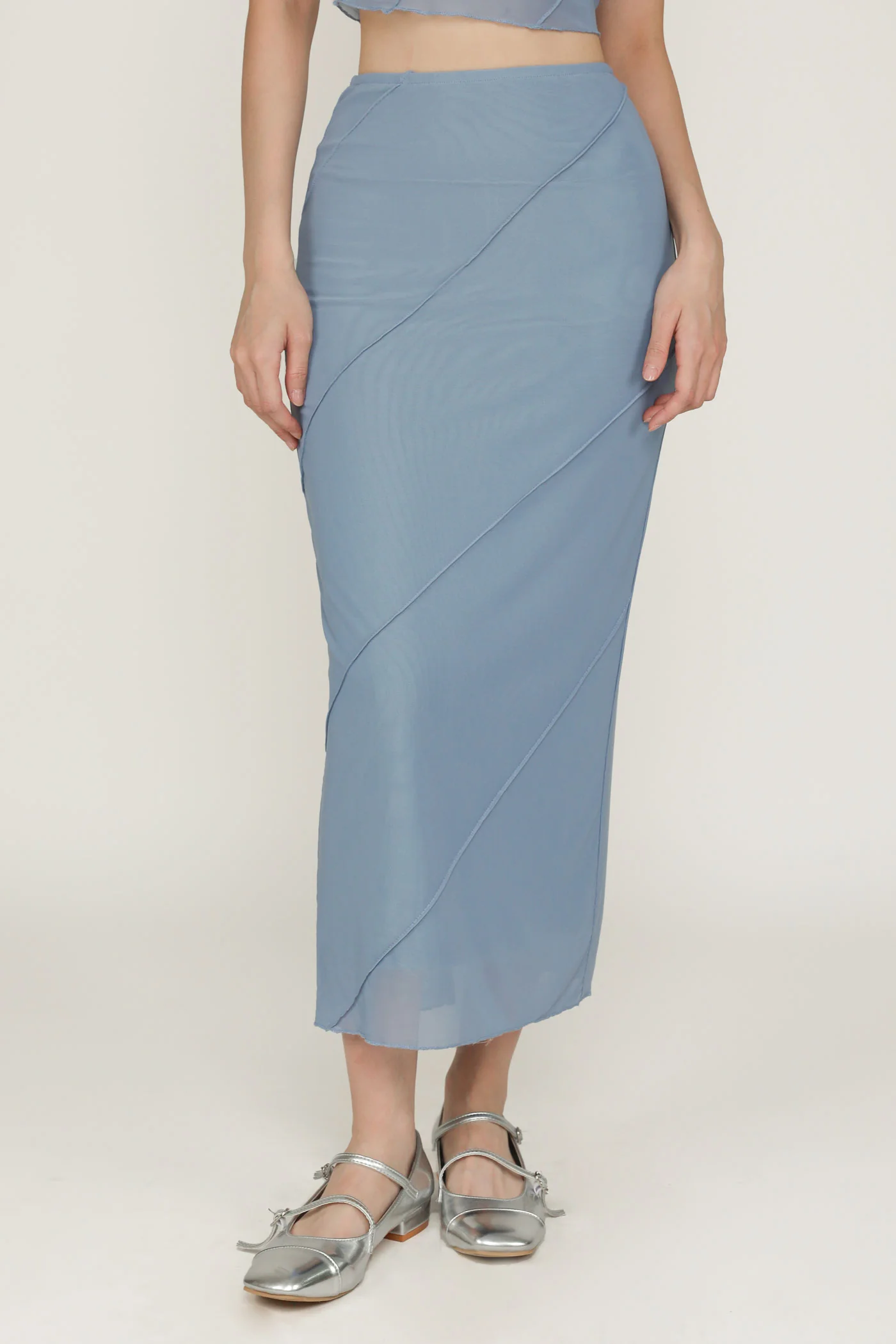Clarice Mesh Midi Skirt - Image 9