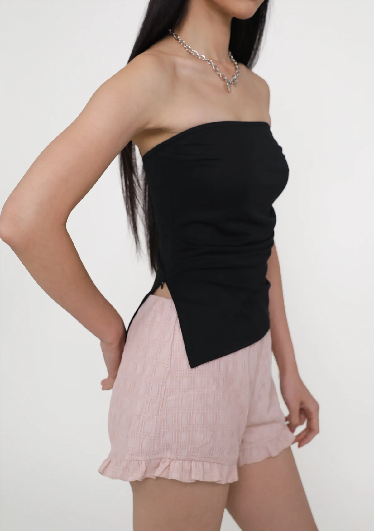 Cleo Side Slit Padded Tube Top - Image 6