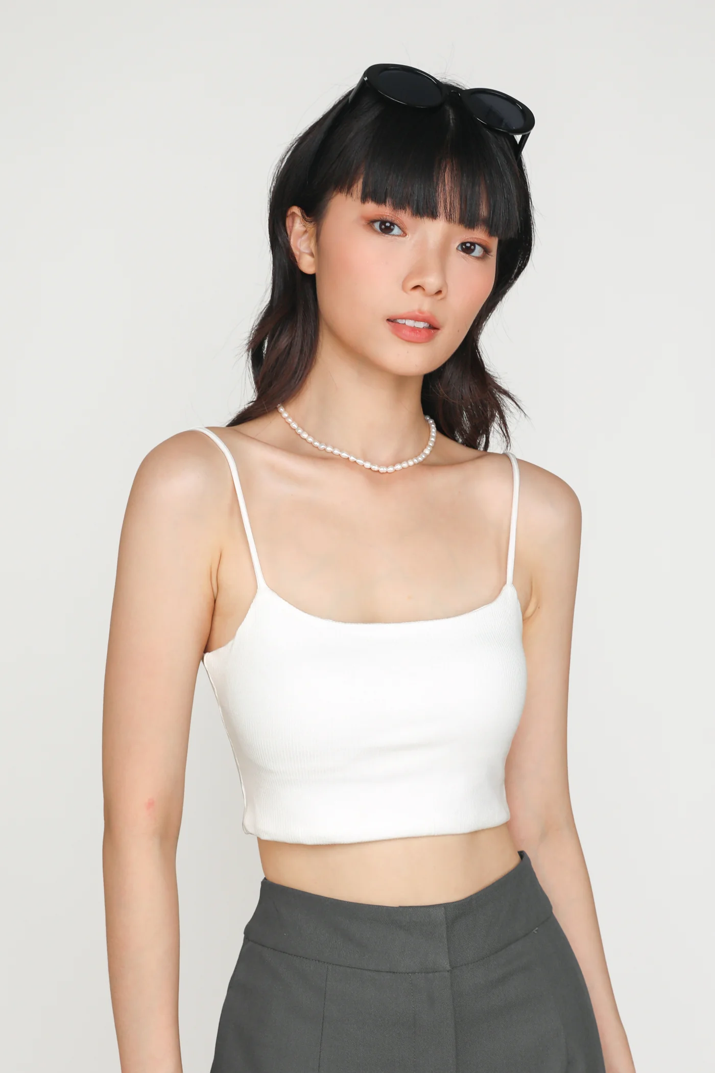 Conan Ribbed Padded Spag Top - Image 10