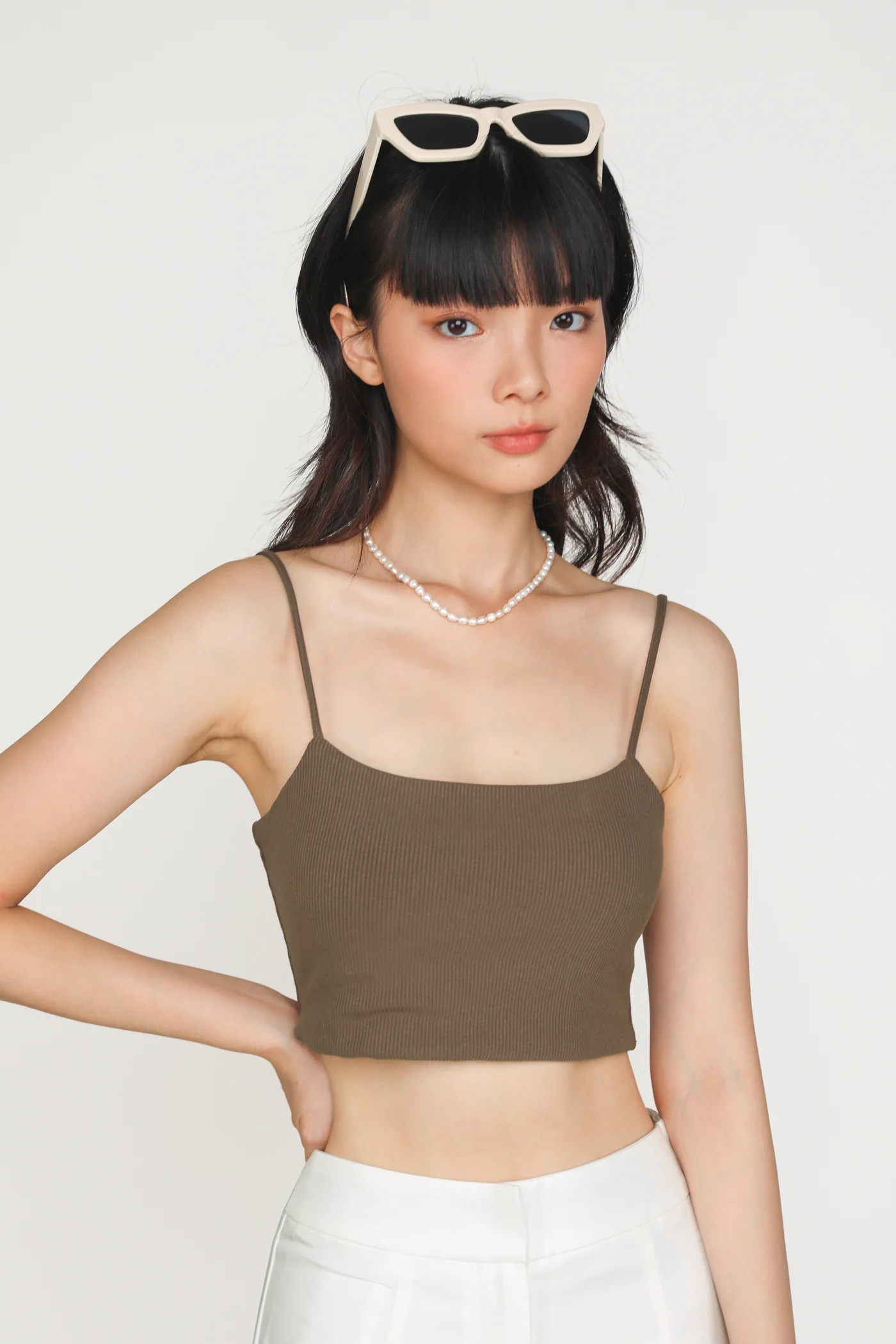 Conan Ribbed Padded Spag Top - Image 15