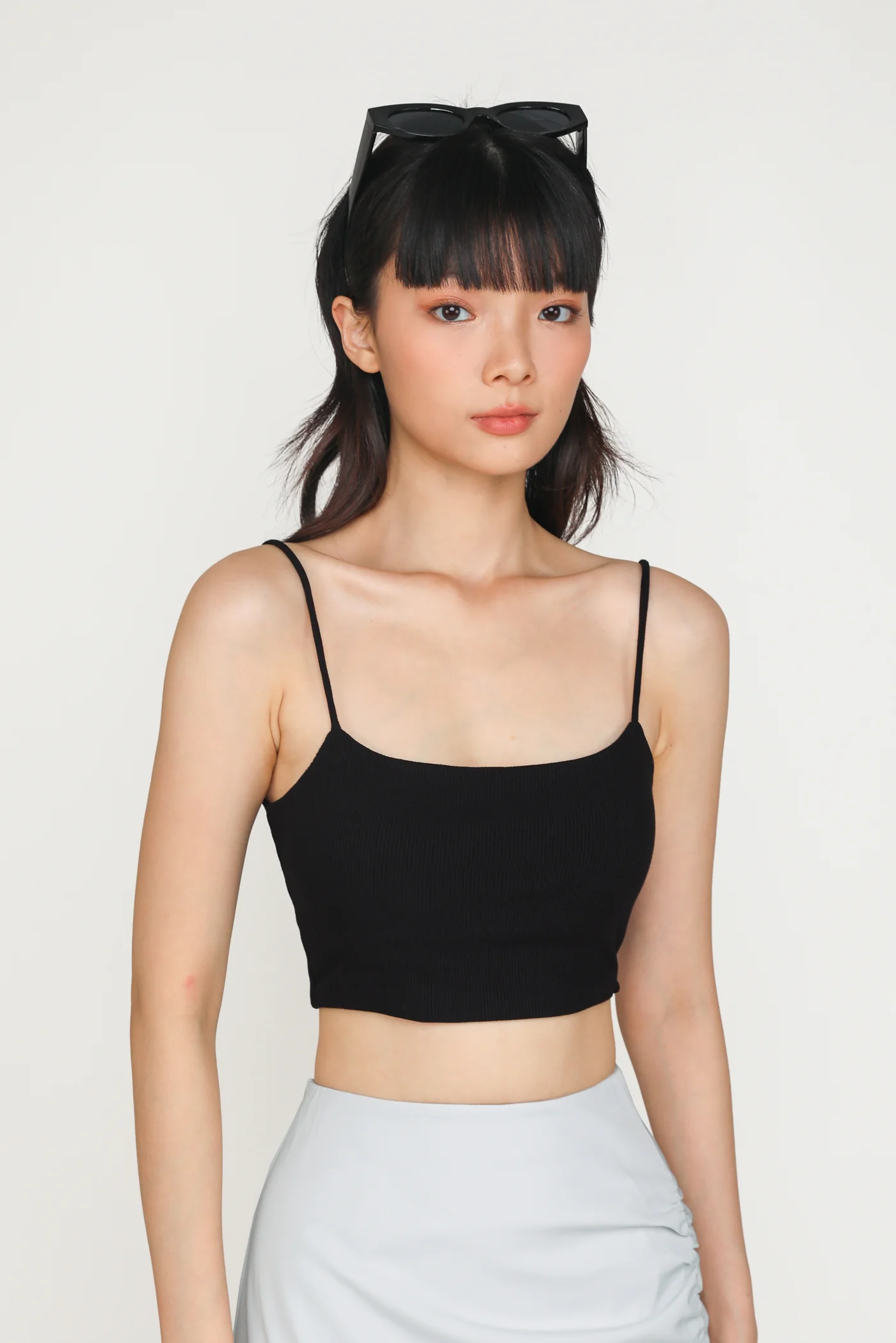 Conan Ribbed Padded Spag Top - Image 3