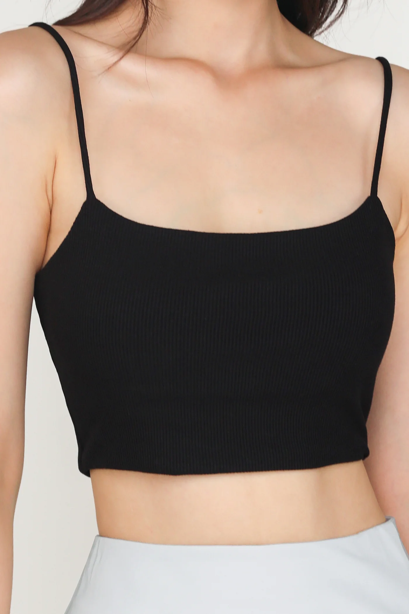 Conan Ribbed Padded Spag Top - Image 4
