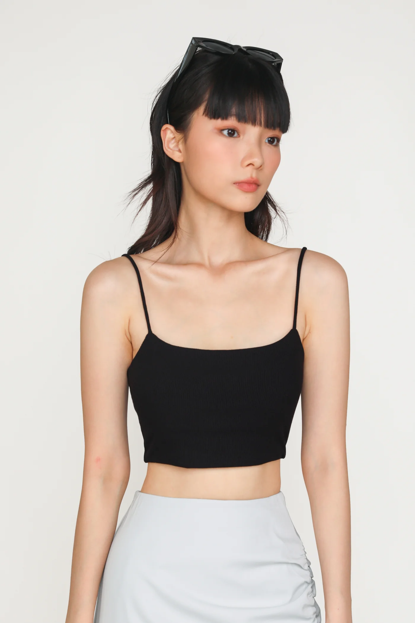 Conan Ribbed Padded Spag Top - Image 5