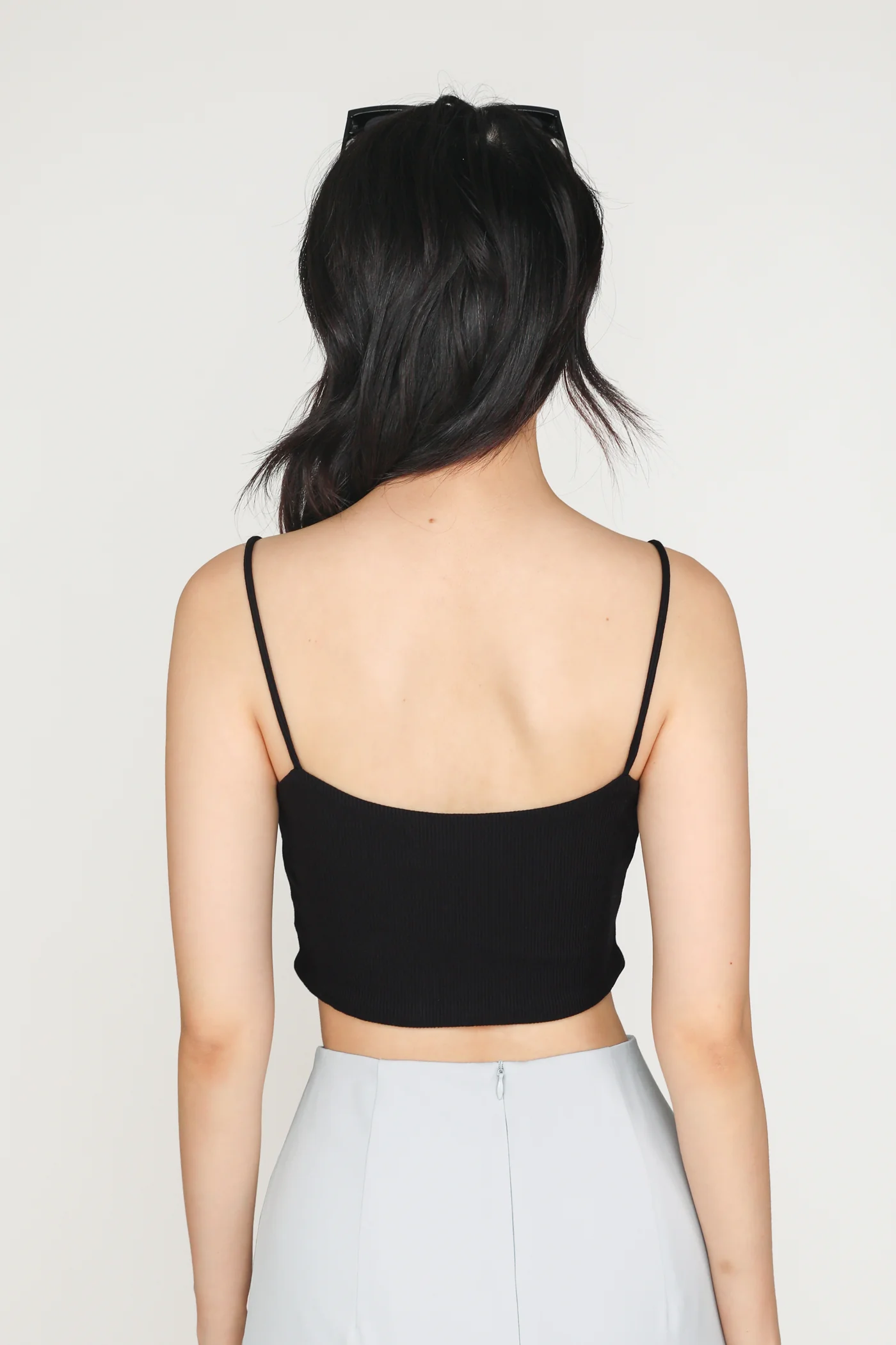 Conan Ribbed Padded Spag Top - Image 7