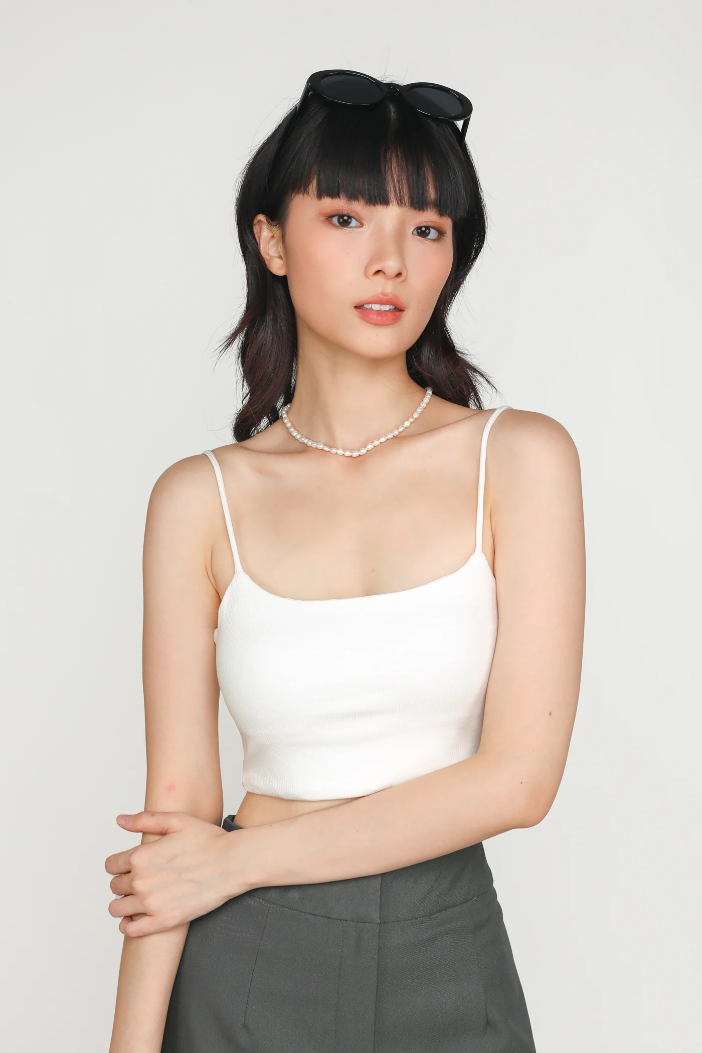 Conan Ribbed Padded Spag Top - Image 9
