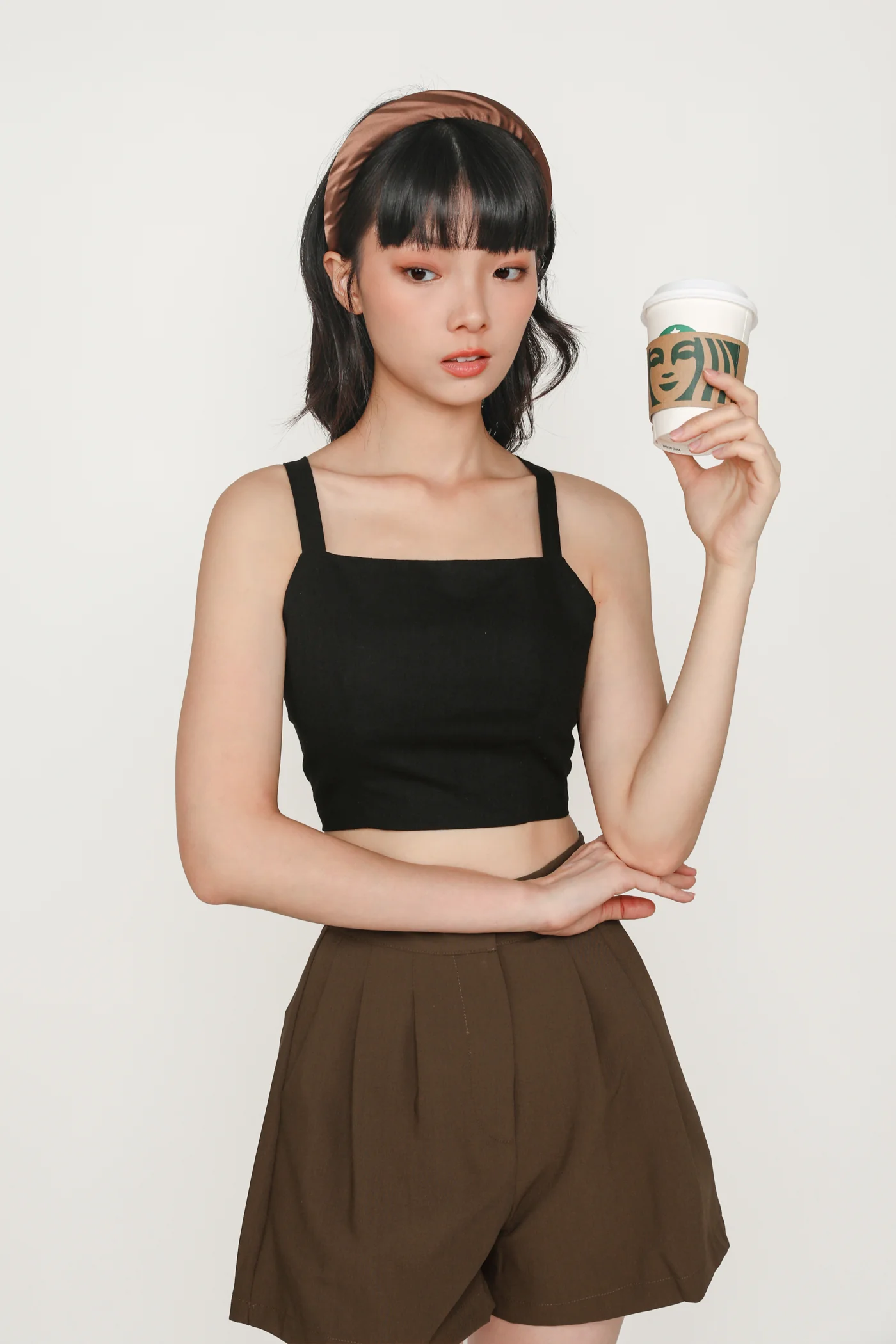 Cordelia Cross Back Padded Top - Image 3