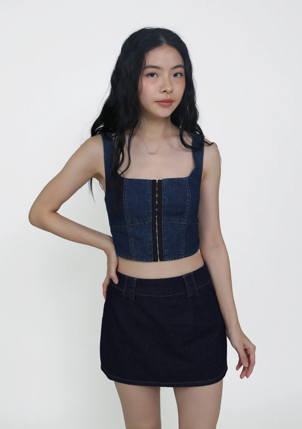 Jona Corset Denim Top - Image 10