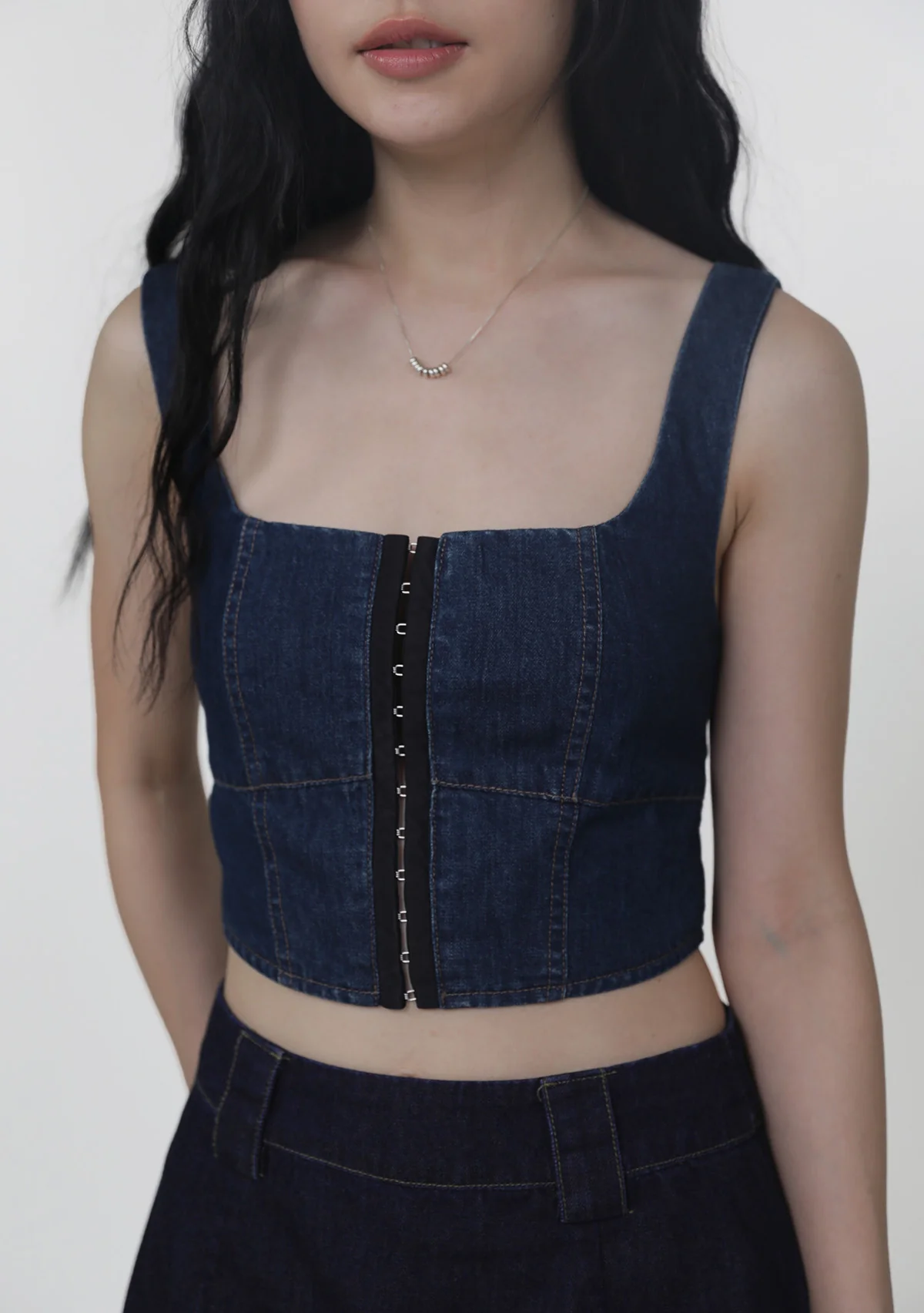 Jona Corset Denim Top - Image 11