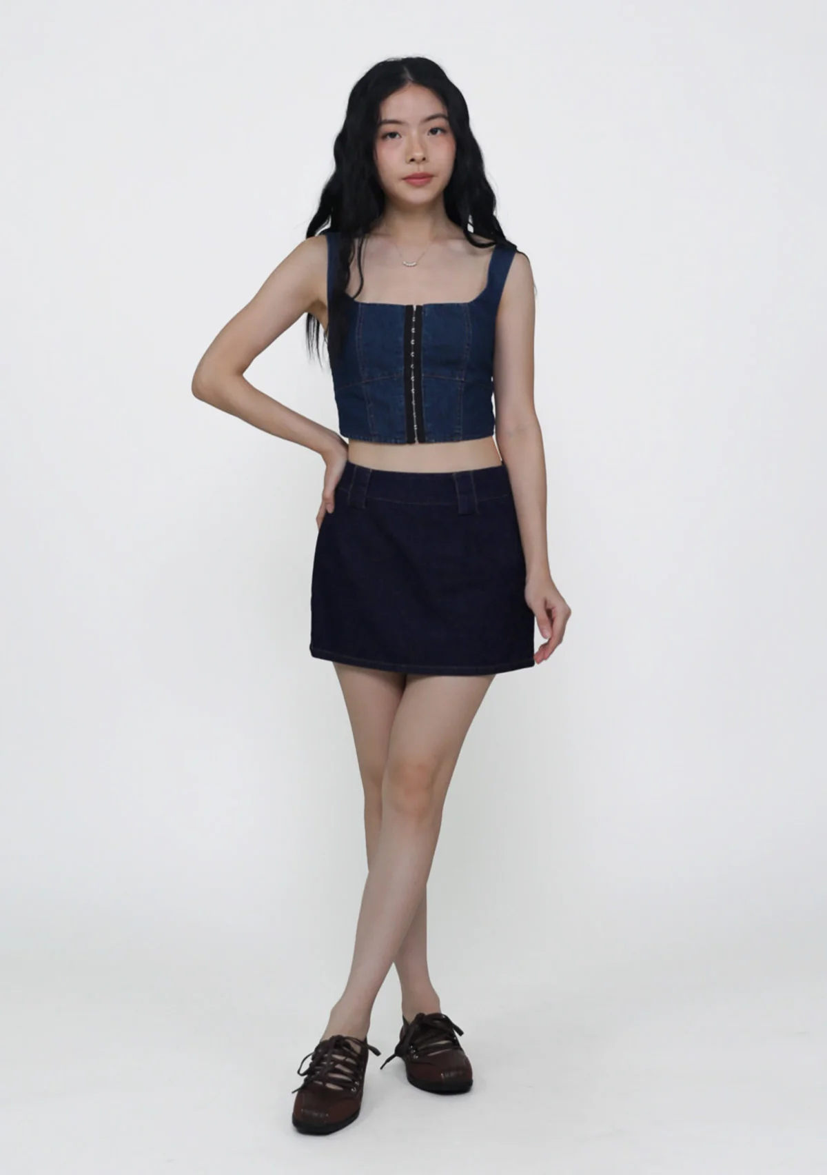 Jona Corset Denim Top - Image 12