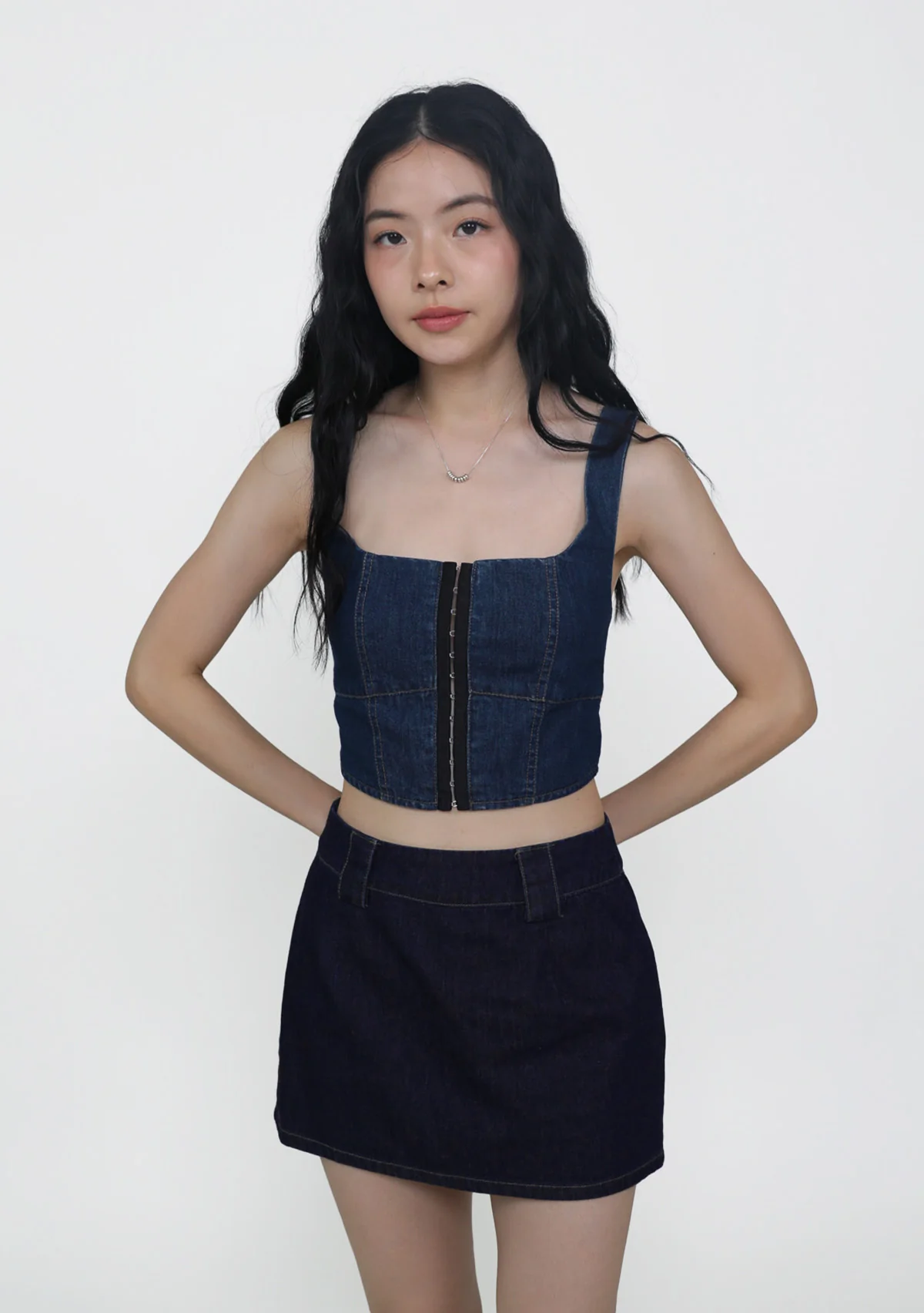 Jona Corset Denim Top - Image 13