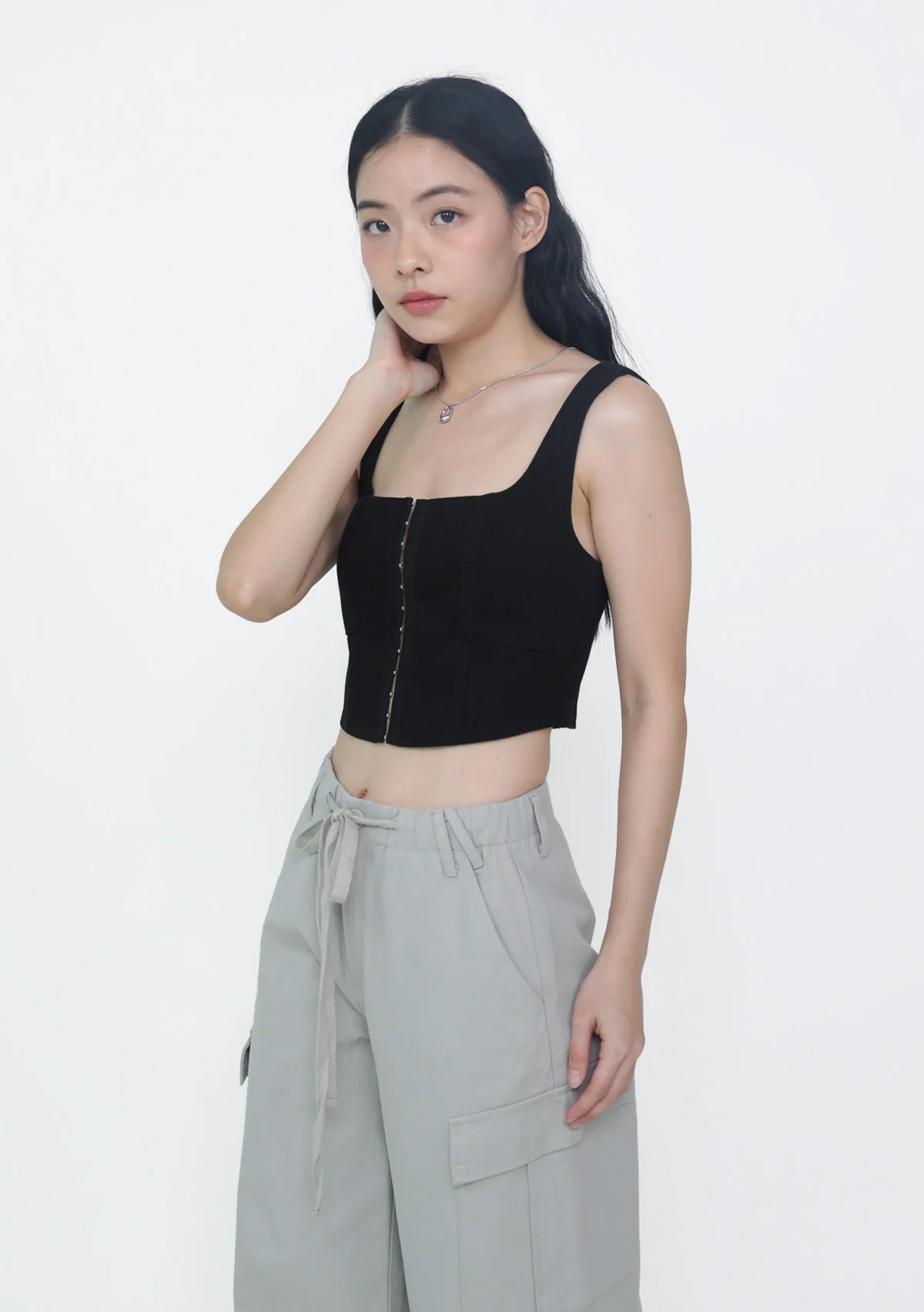 Jona Corset Denim Top - Image 3