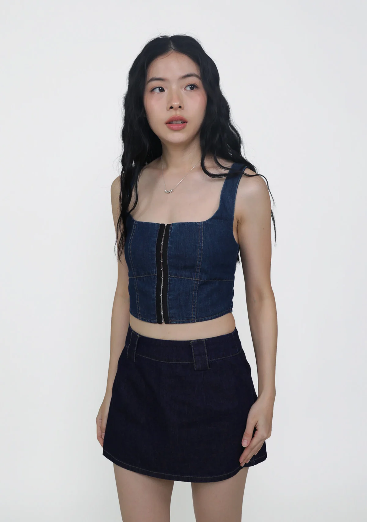 Jona Corset Denim Top - Image 9