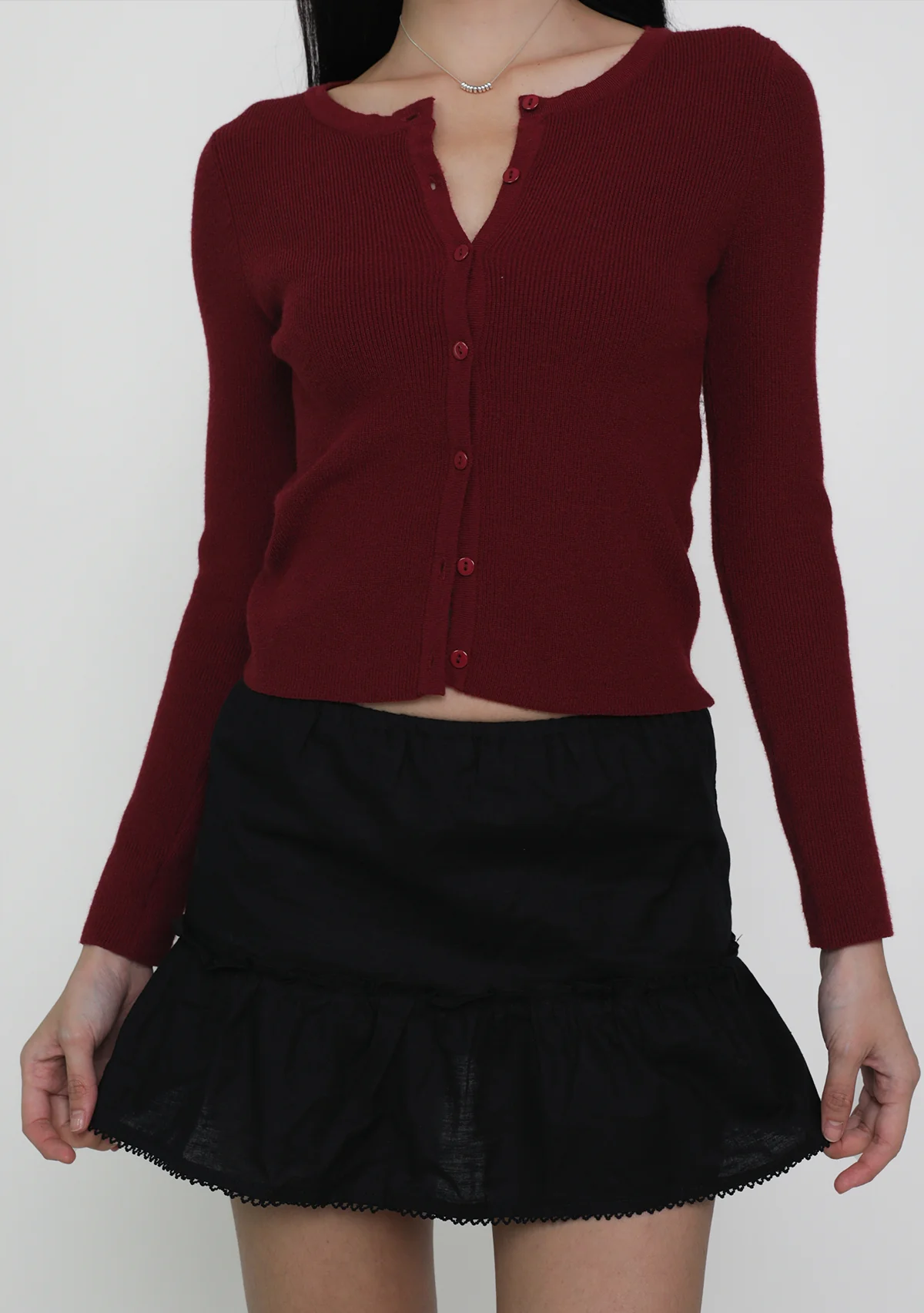 Coco Crochet Hem Tiered Skorts - Image 14