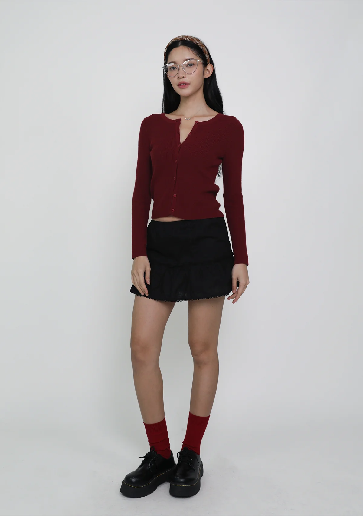 Coco Crochet Hem Tiered Skorts - Image 16
