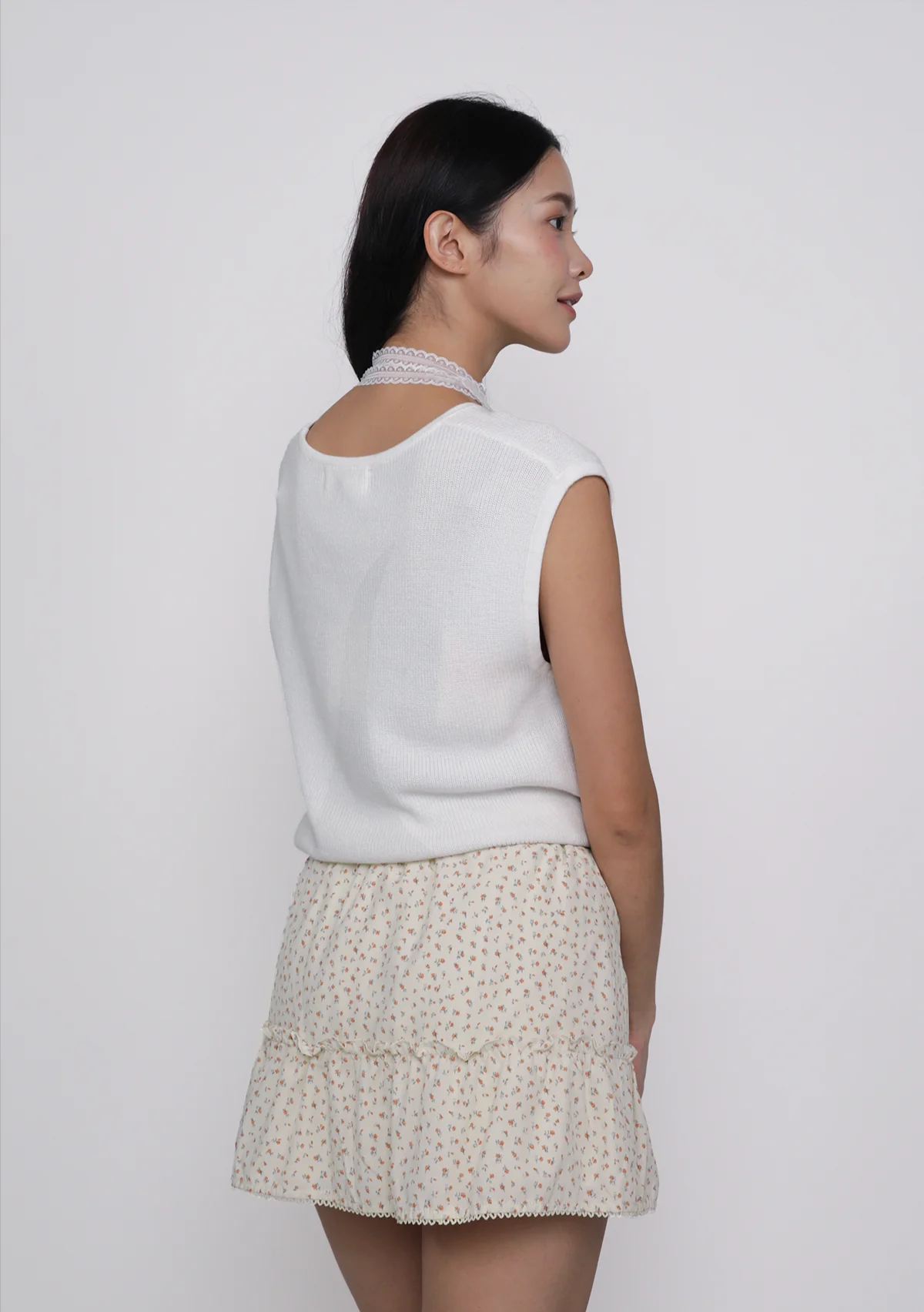 Coco Crochet Hem Tiered Skorts - Image 21