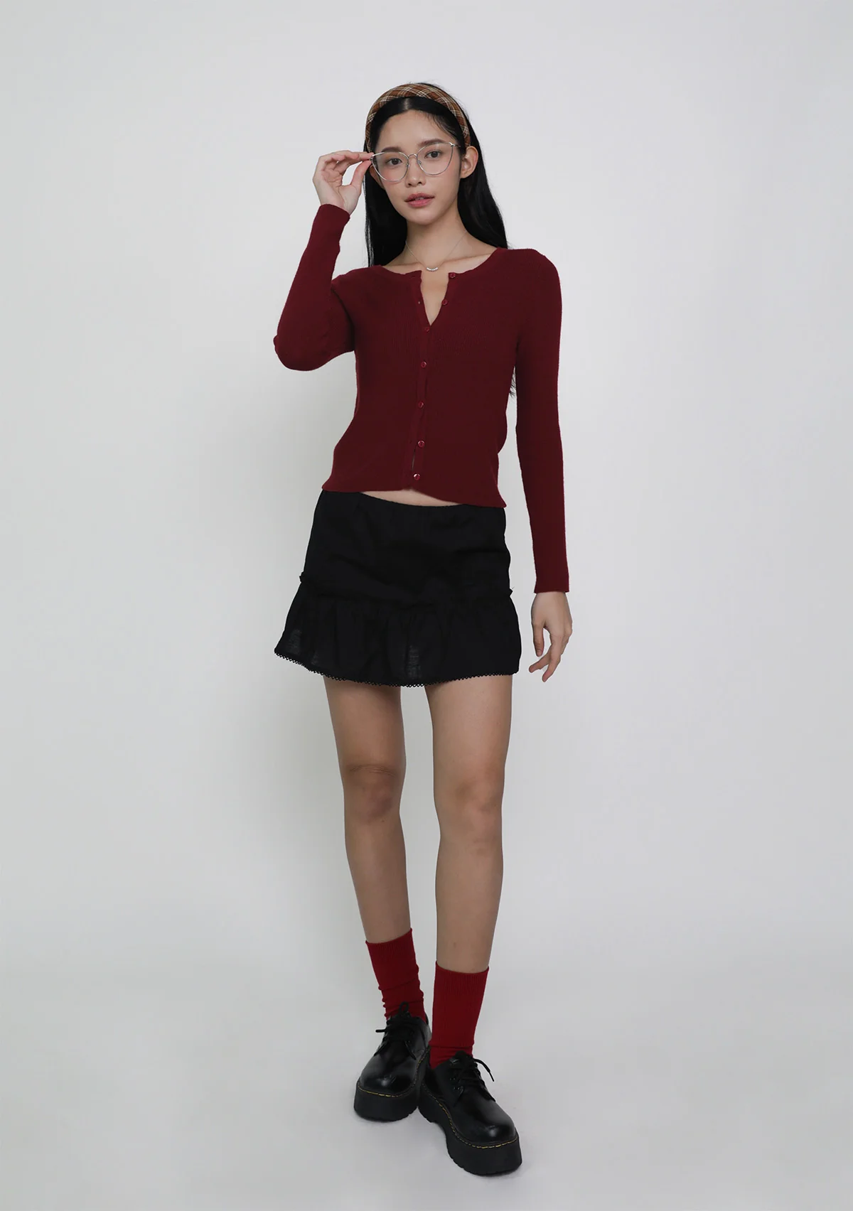 Coco Crochet Hem Tiered Skorts - Image 4