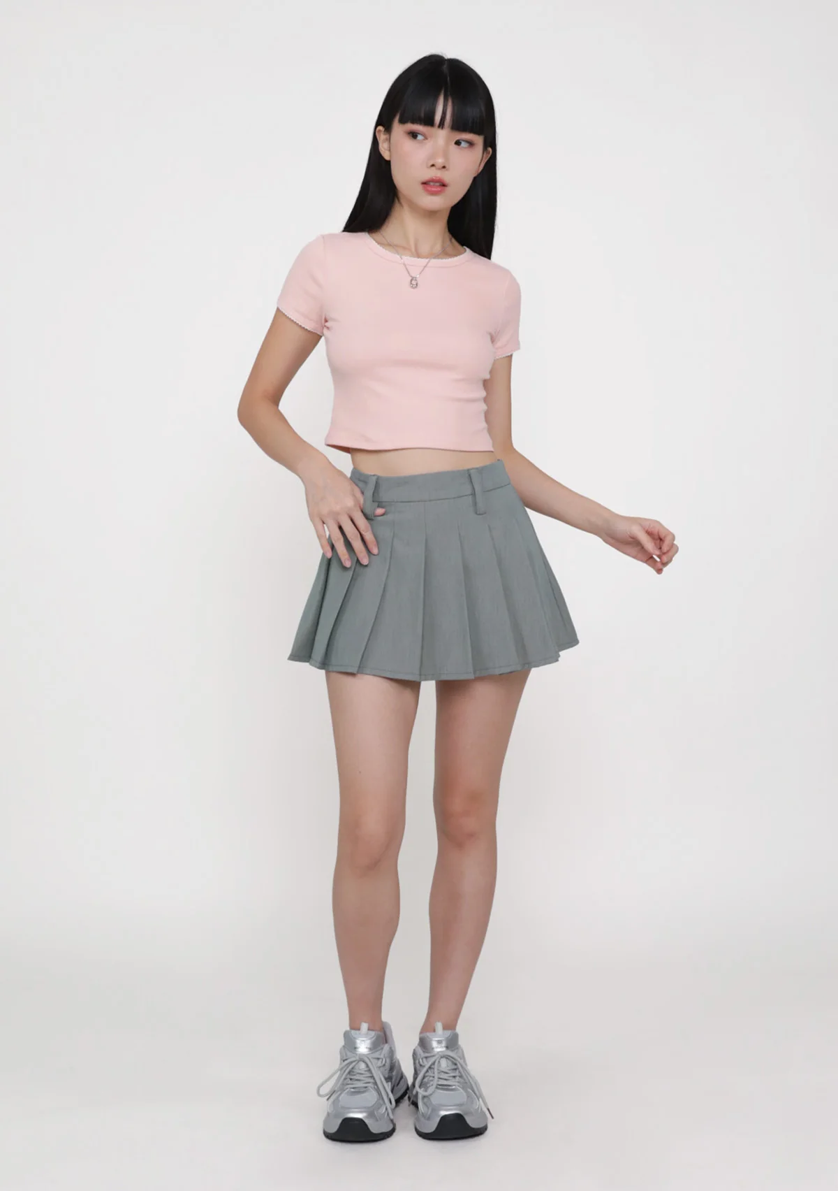 Bloom Crochet Trim Baby Tee - Image 31