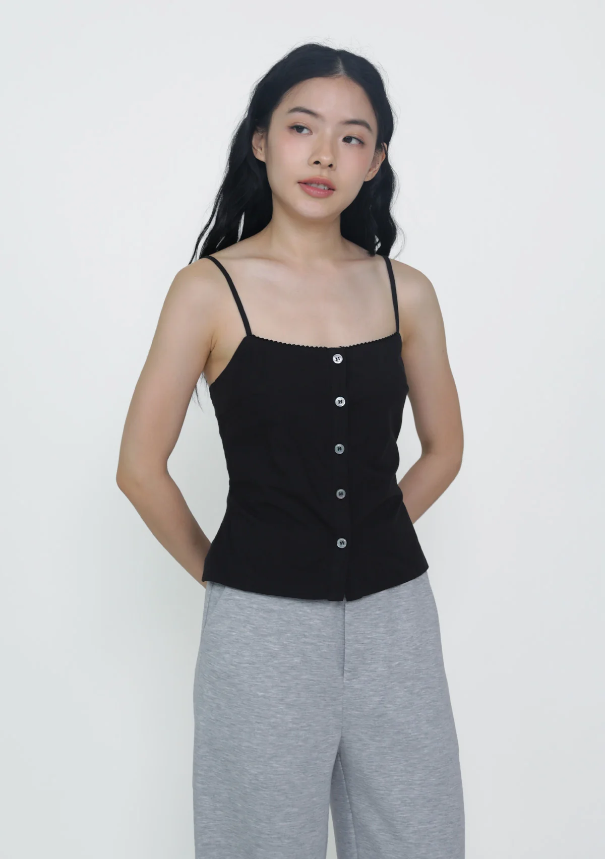 Rumie Crochet Trim Button Top - Image 10
