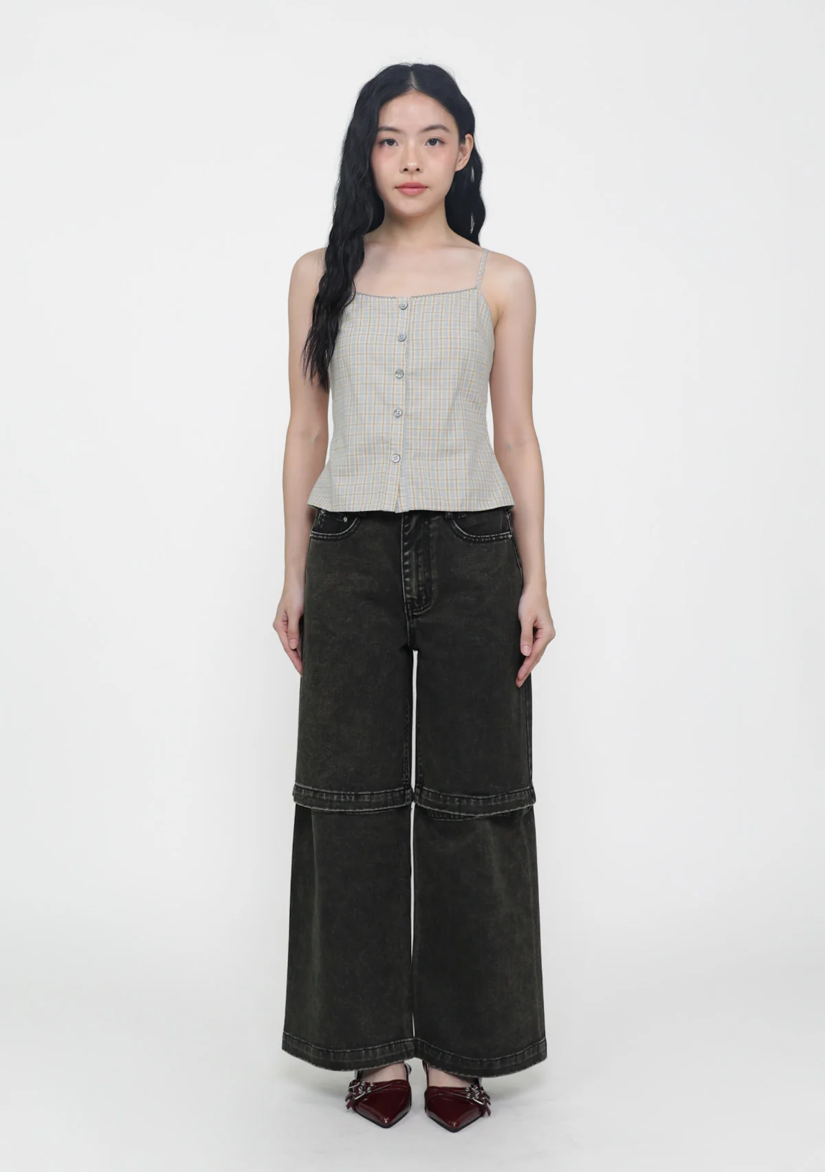 Rumie Crochet Trim Button Top - Image 14