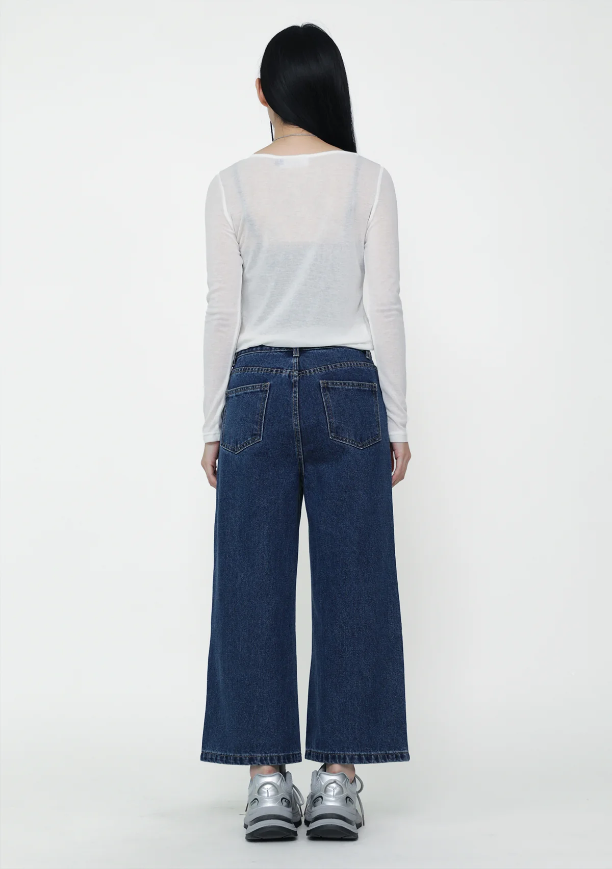 Mono Crop Denim Jeans - Image 10