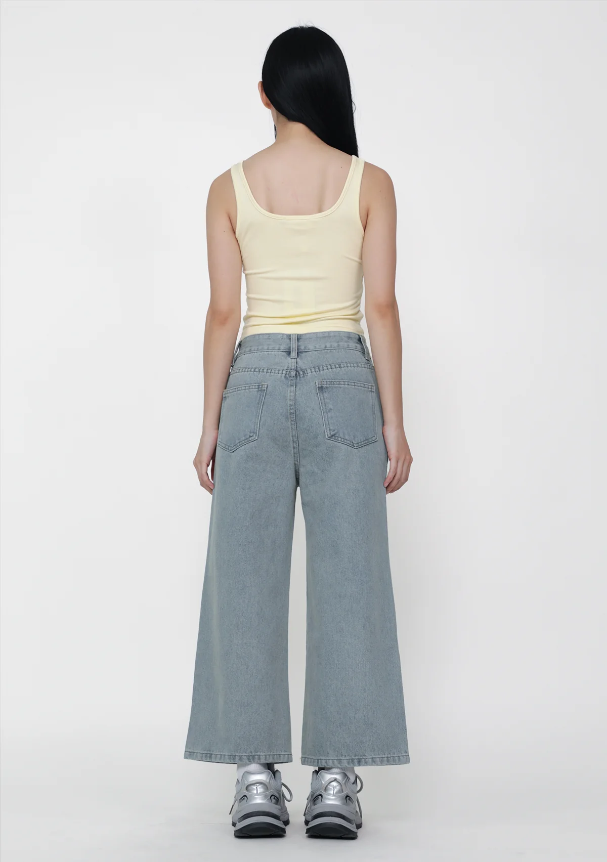 Mono Crop Denim Jeans - Image 5