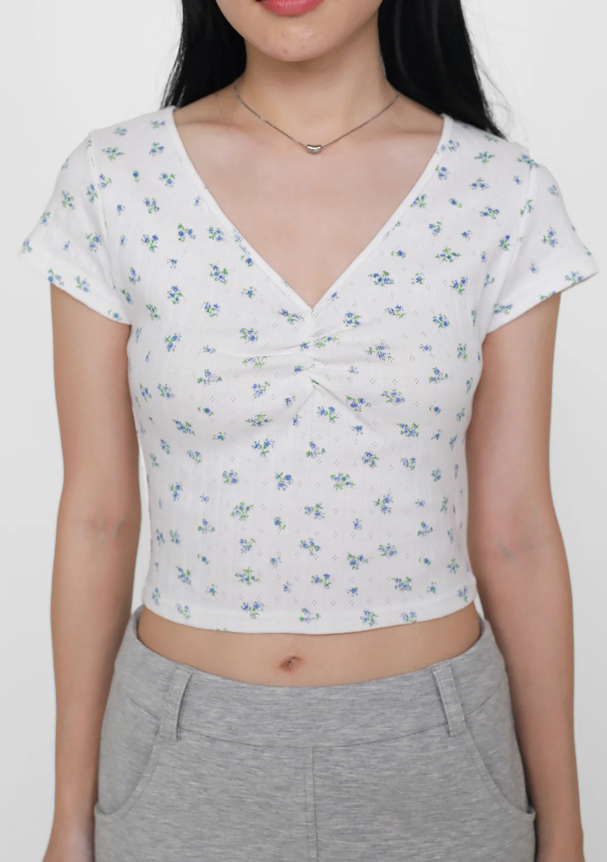 Daffodil Ruched Floral Top (Floral) - Image 11