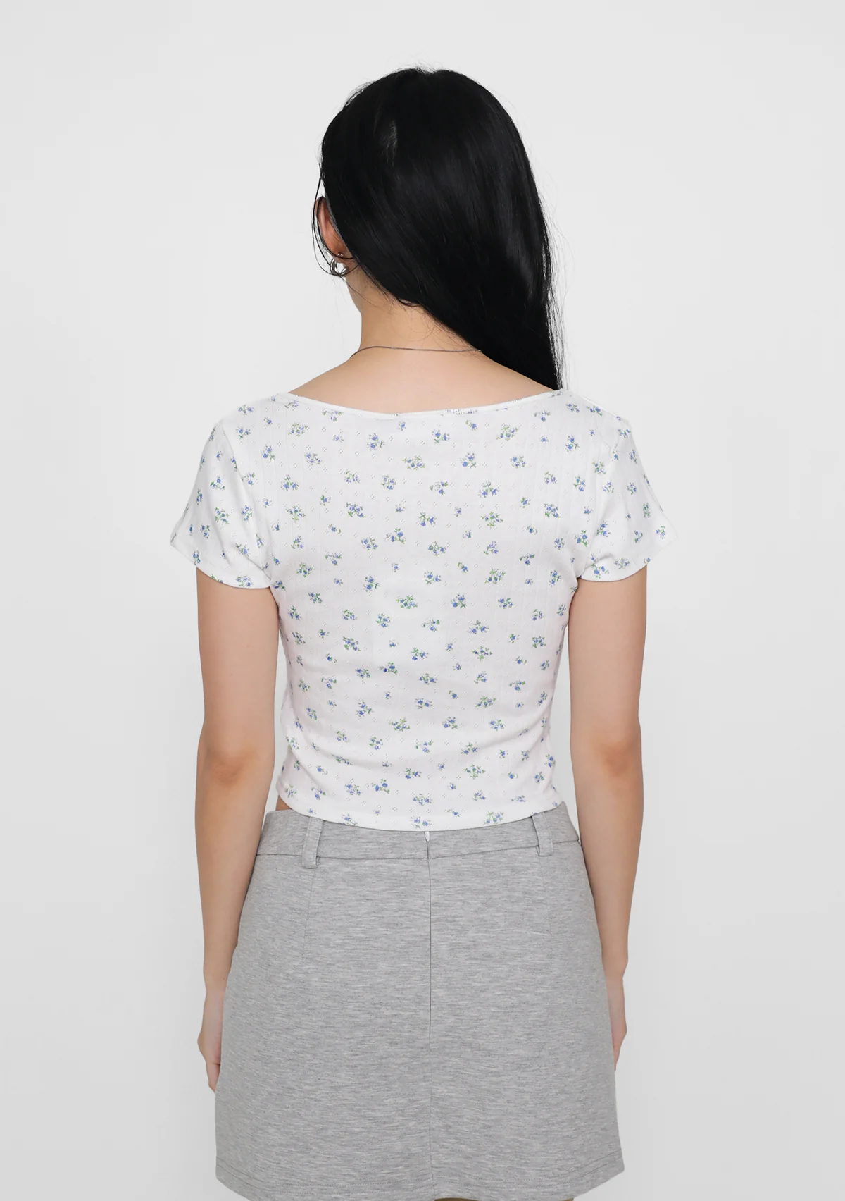 Daffodil Ruched Floral Top (Floral) - Image 12