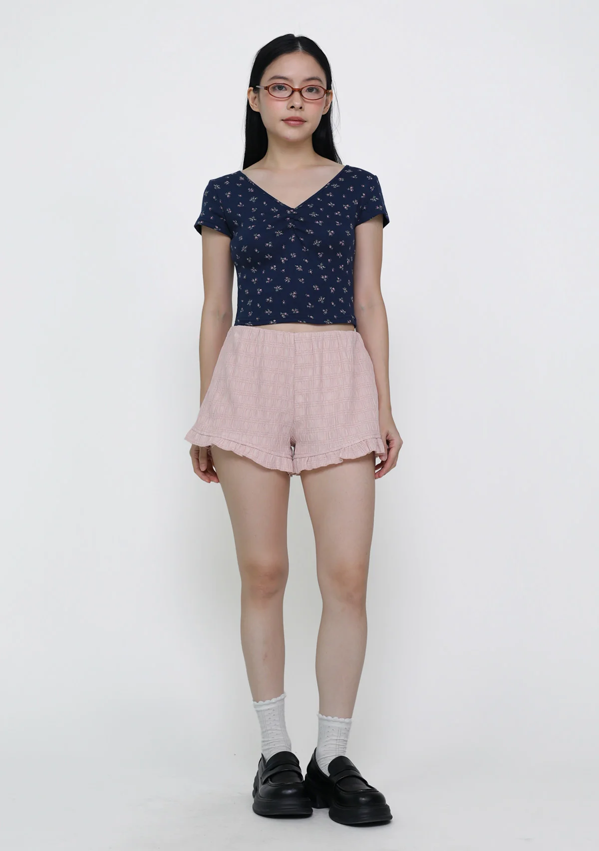 Daffodil Ruched Floral Top (Floral) - Image 13